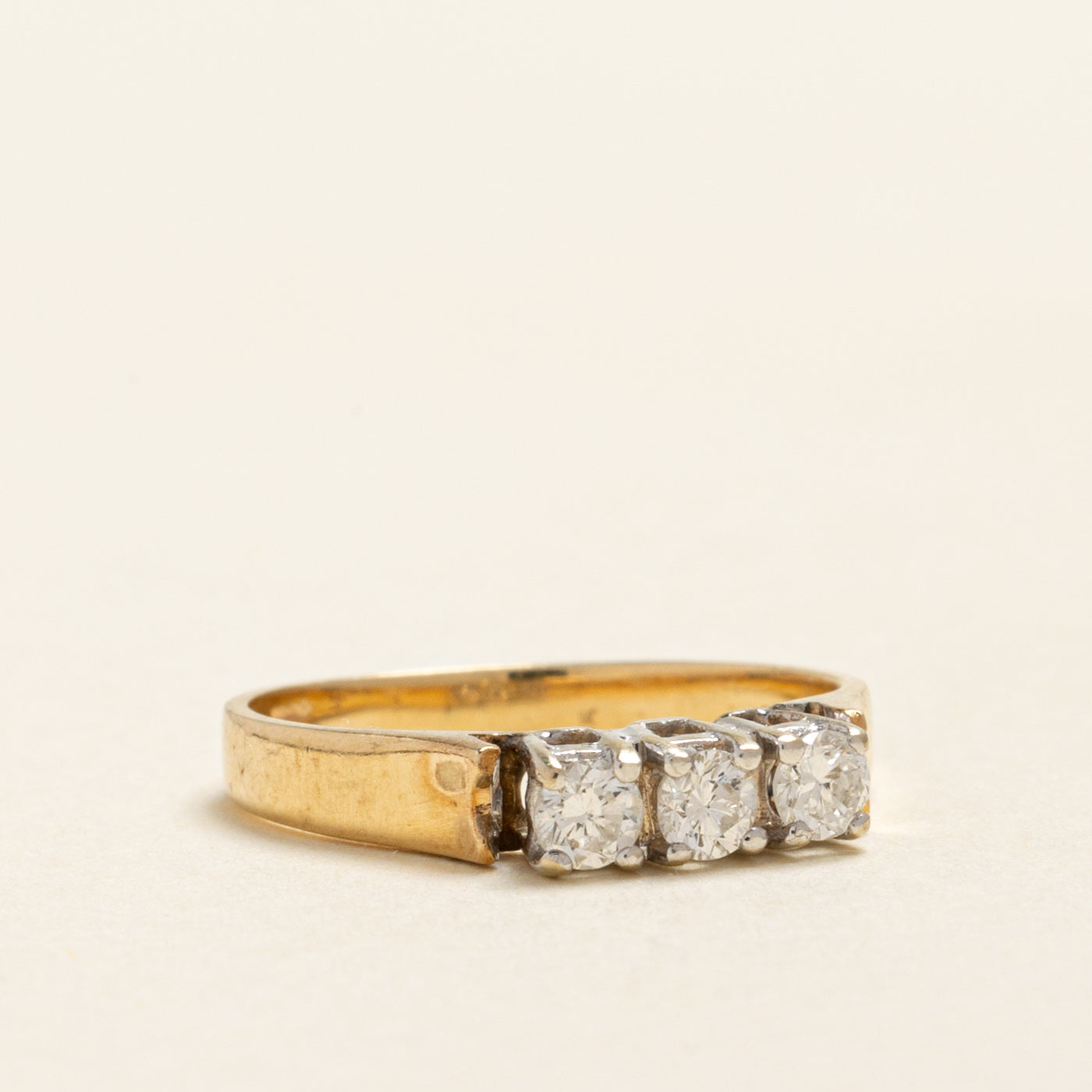 Three Stone Diamond Ring | 0.24ctw | SZ 3.75
