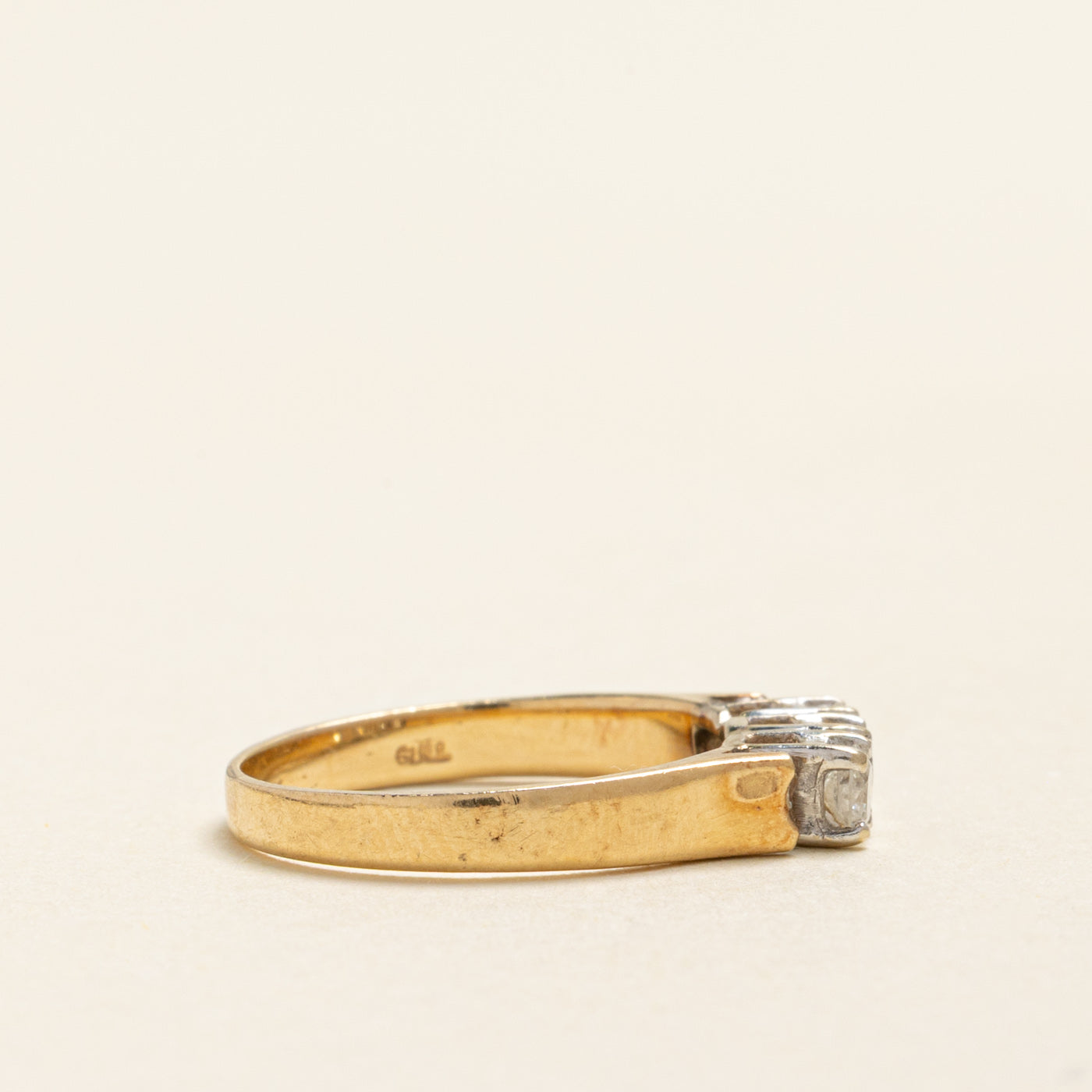 Three Stone Diamond Ring | 0.24ctw | SZ 3.75