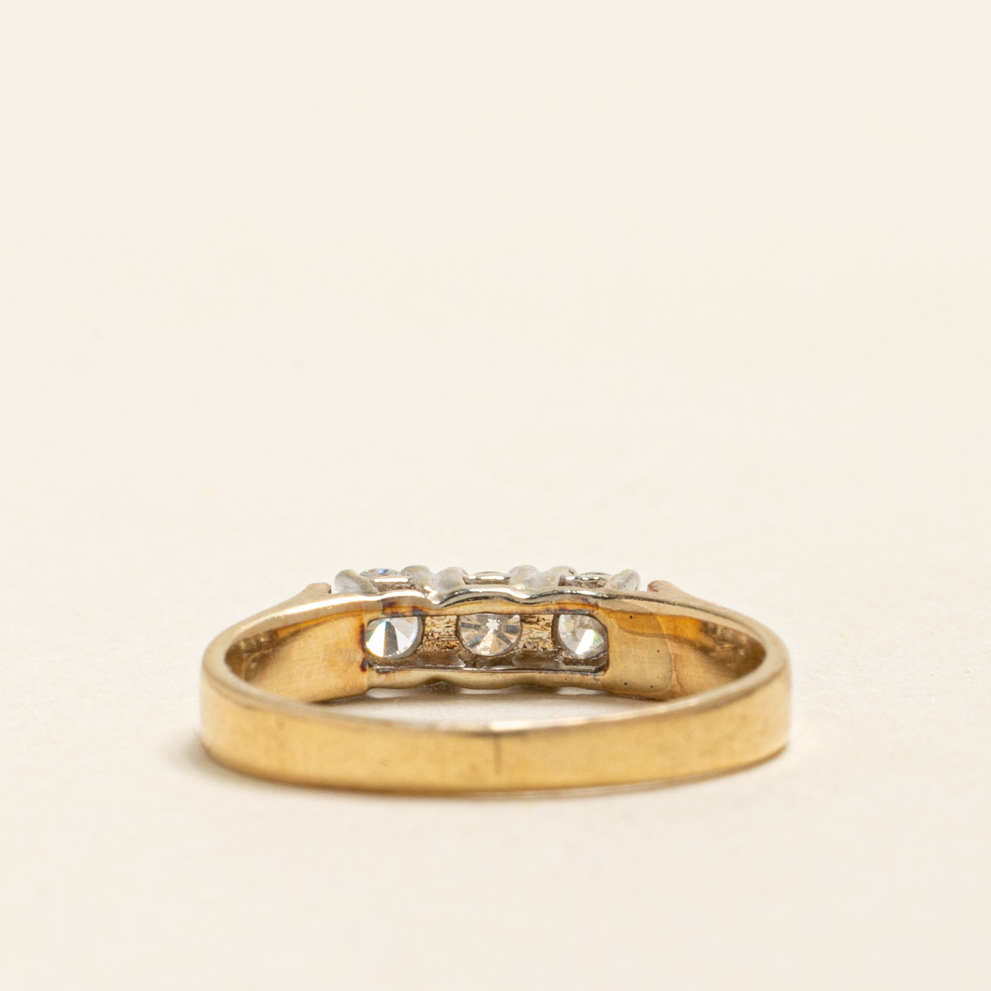 Three Stone Diamond Ring | 0.24ctw | SZ 3.75