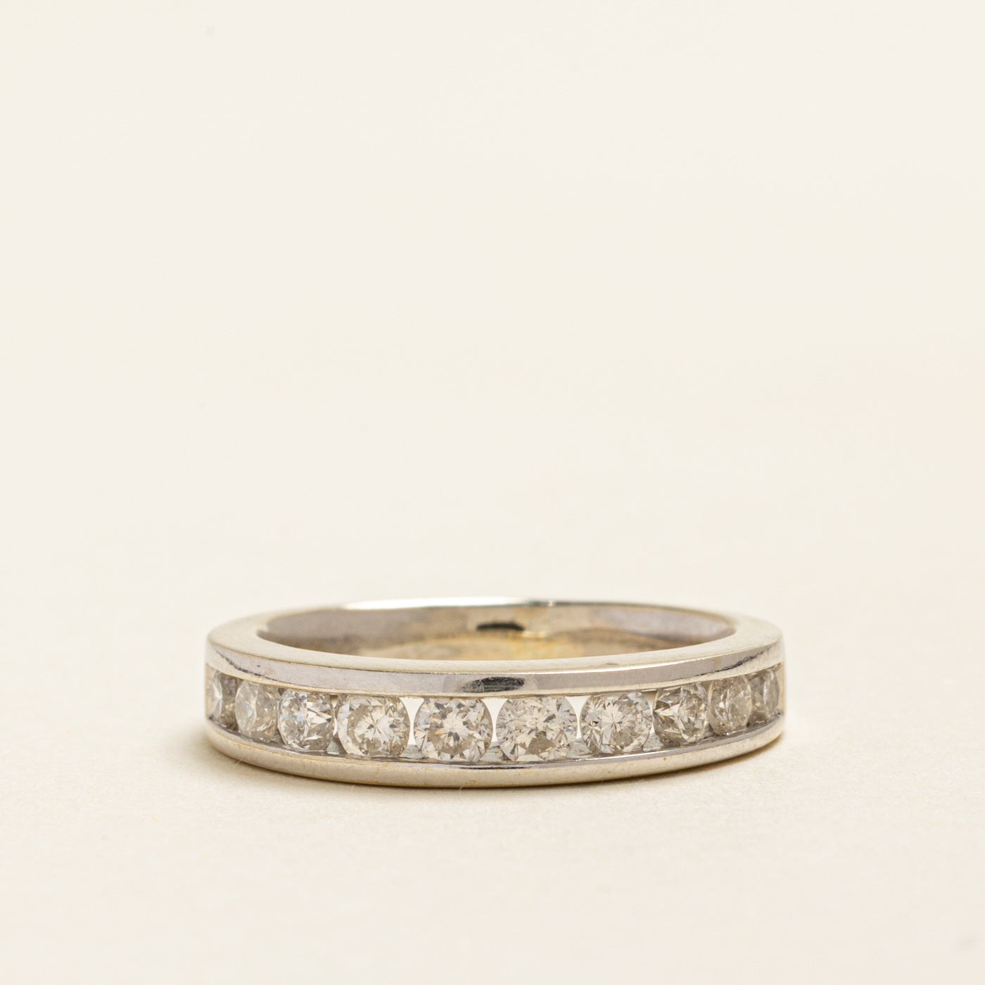 Channel Set Semi Eternity Diamond Band | 0.80ctw | SZ 5.25