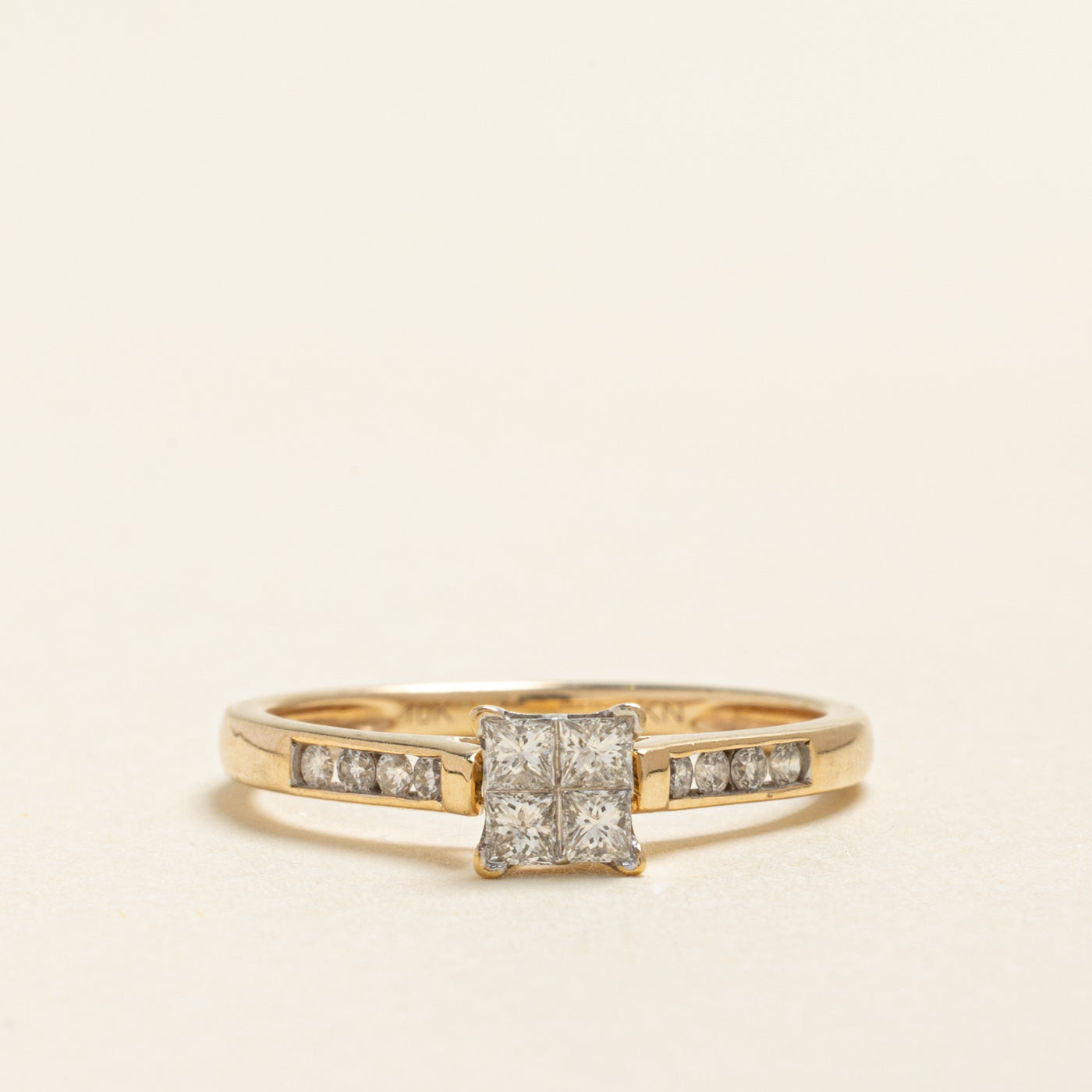 Princess Cut Diamond Accented Ring | 0.46ctw | SZ 7
