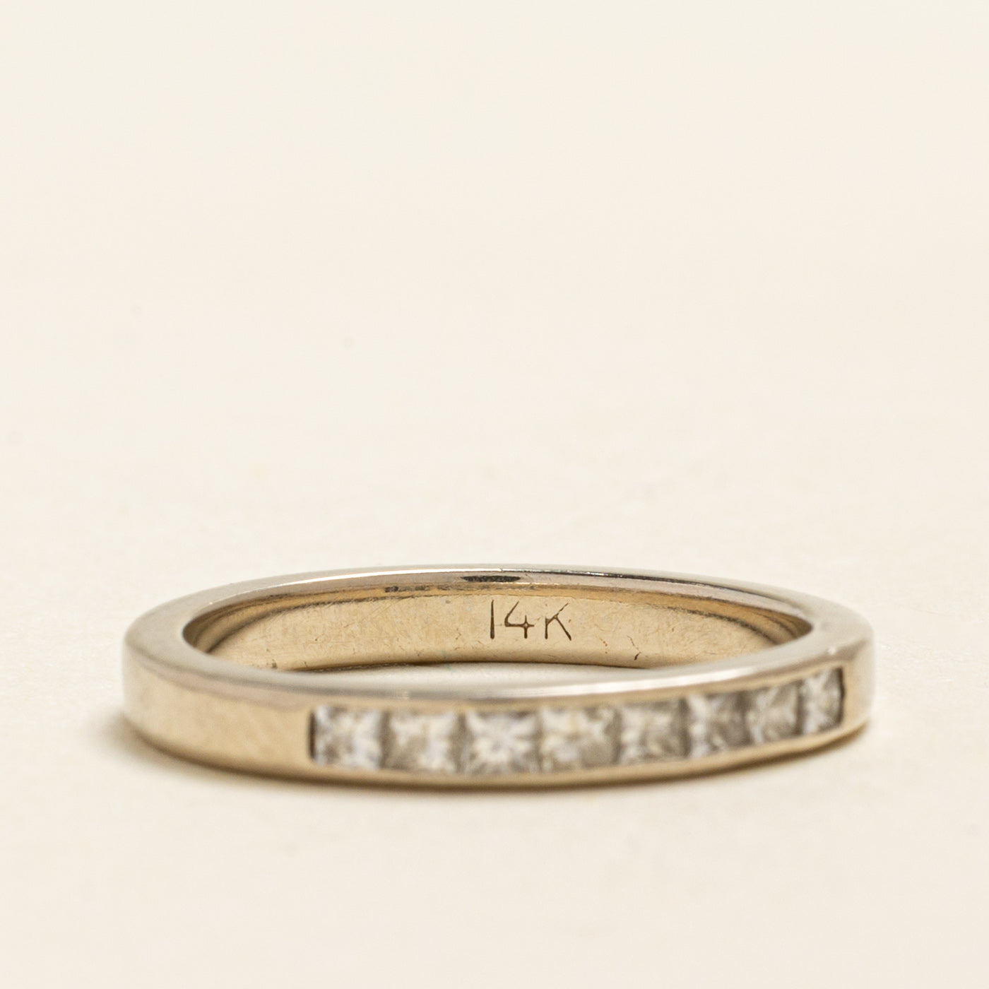 Semi Eternity Princess Cut Diamond Band | 0.64ctw | 2.60mm | SZ 6.25
