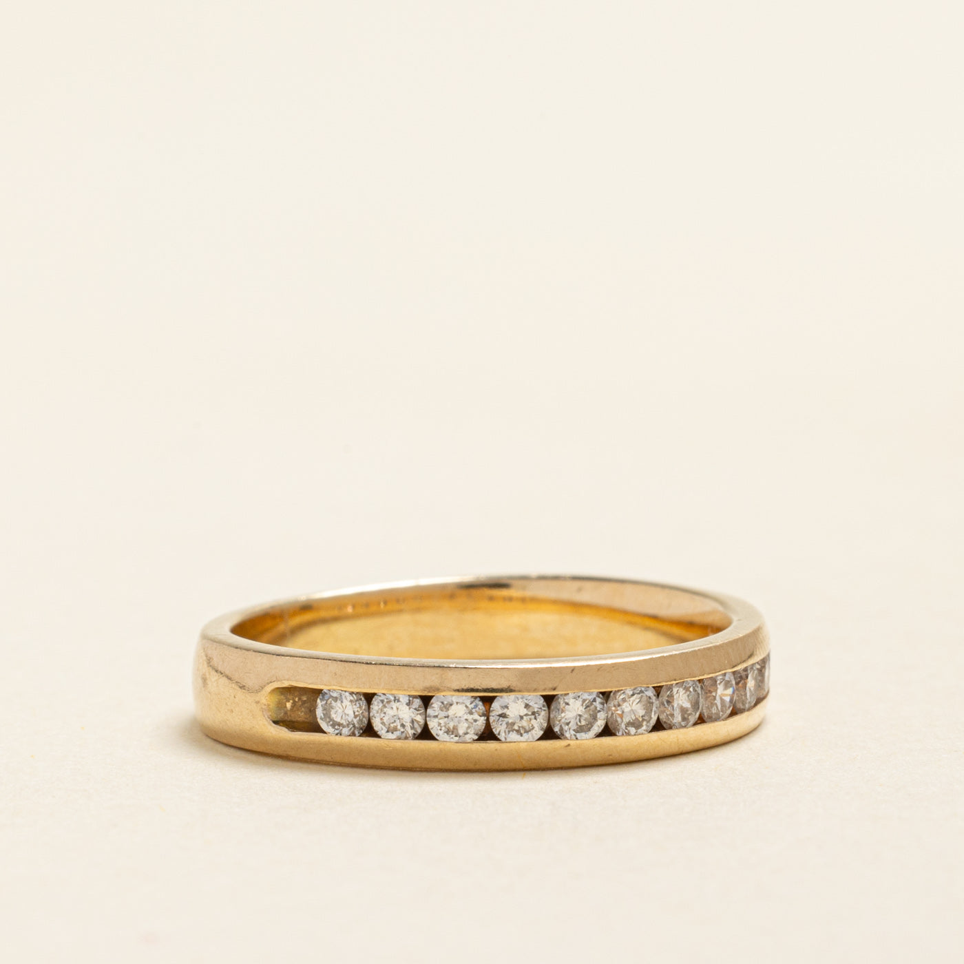 Channel Set Semi Eternity Diamond Band | 0.60ctw | 3.95mm | SZ 8.5