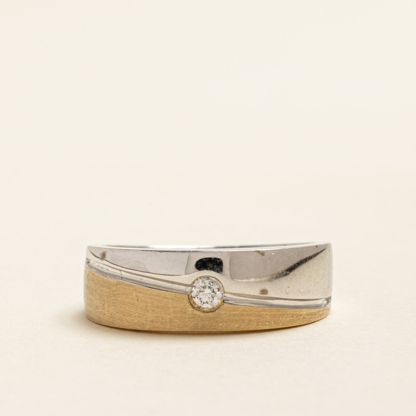 Two Tone Diamond Band | 0.08ct | SZ 10