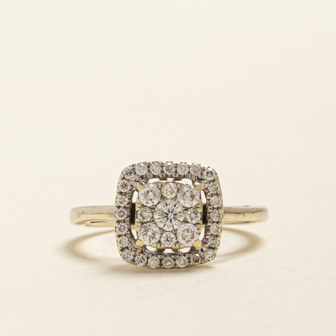 Diamond Cluster Halo Ring | 0.36ctw | SZ 2.75