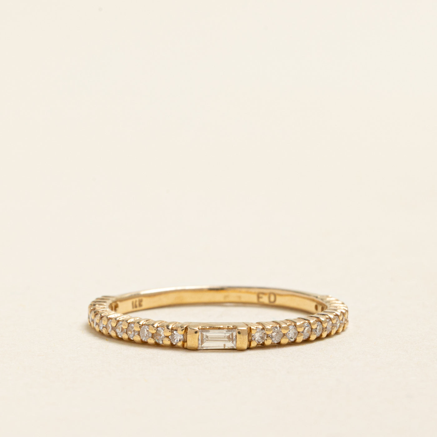 Semi Eternity Baguette Cut Diamond Band | 0.26ctw | 1.90mm | SZ 6.75