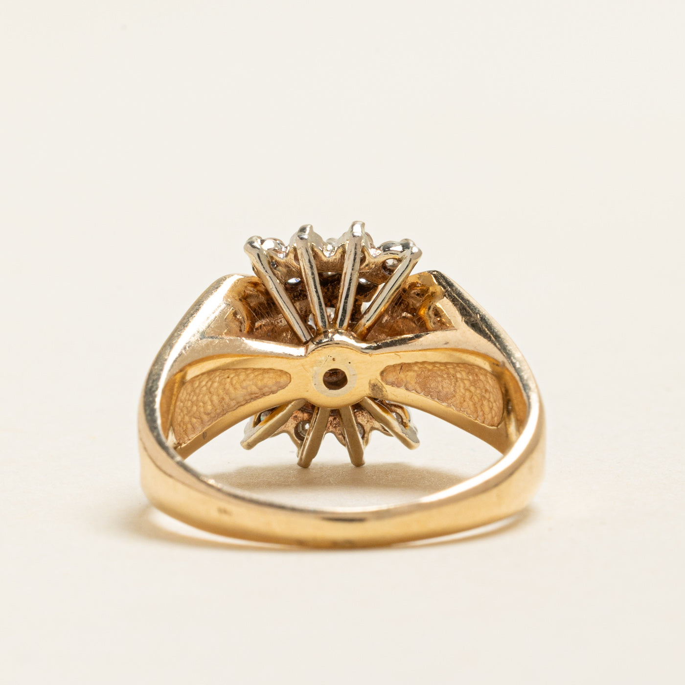 Yellow Gold Diamond Cocktail Ring | 0.53ctw | SZ 7.25