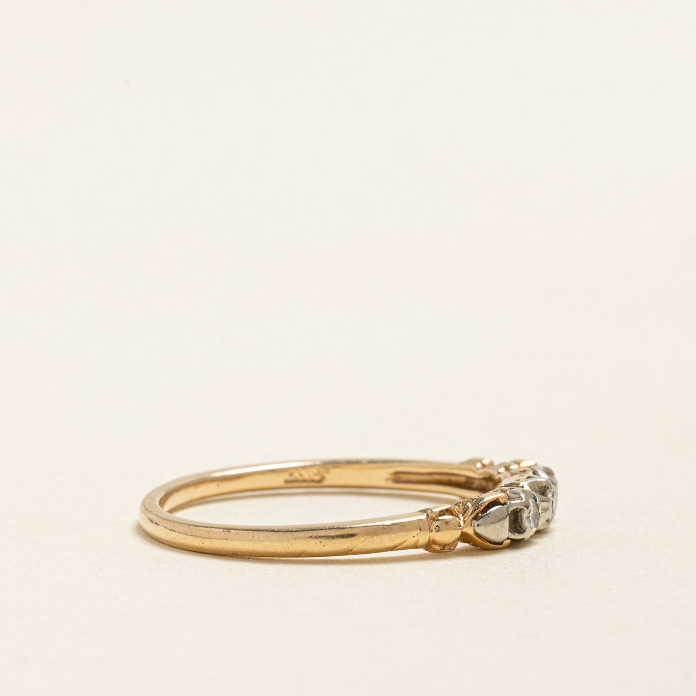 Three Stone Diamond Band | 0.09ctw | SZ 8