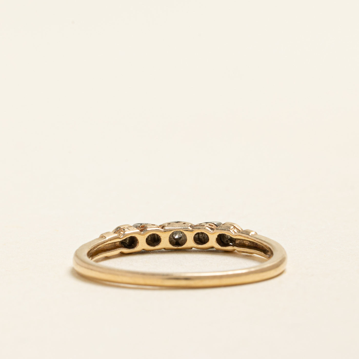 Three Stone Diamond Band | 0.09ctw | SZ 8