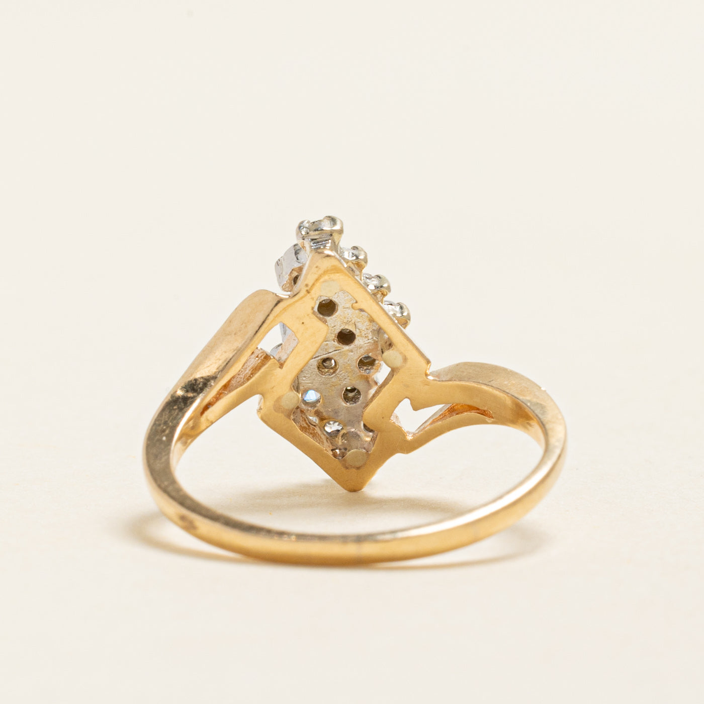 Diamond Cluster Openwork Ring | 0.33ctw | SZ 6.25