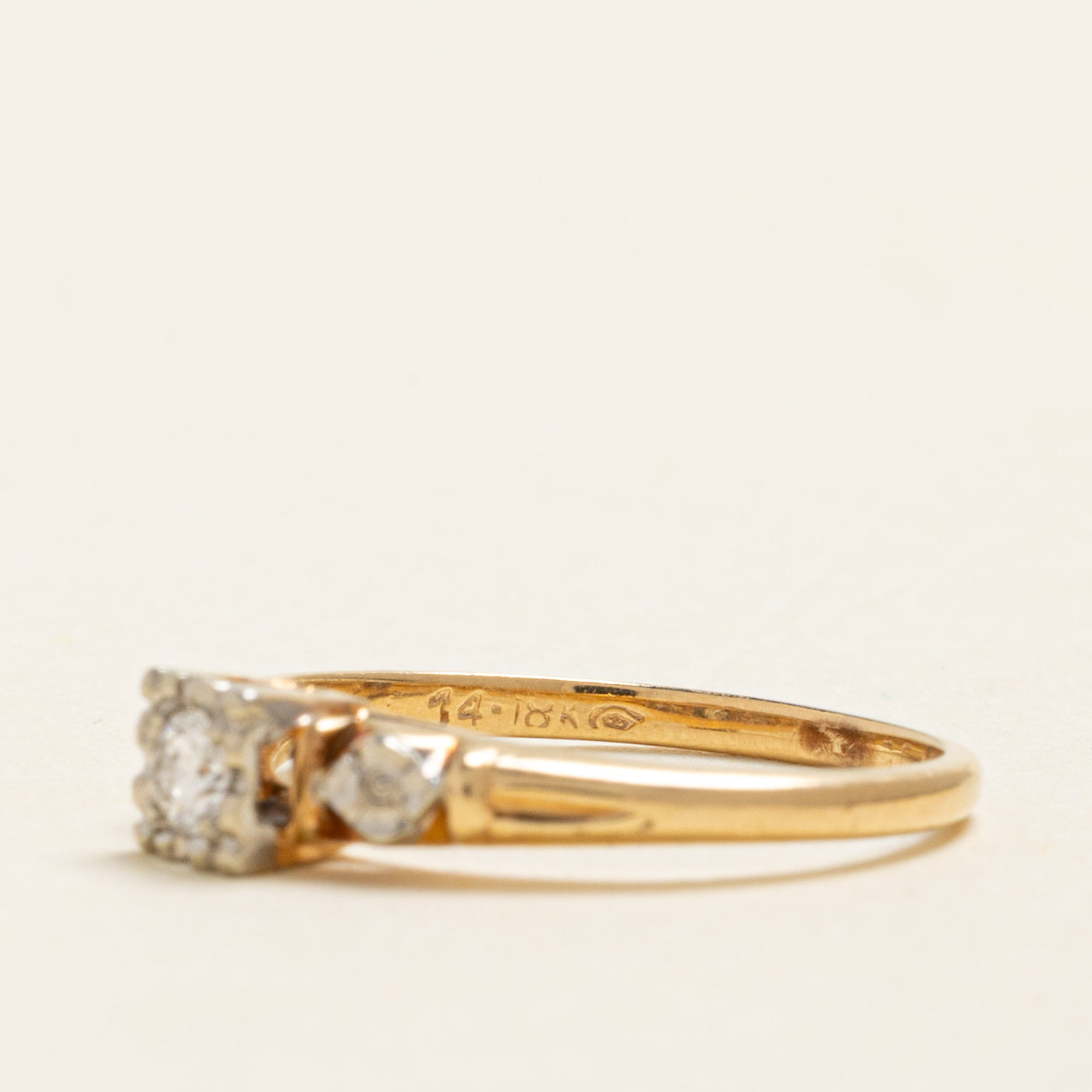 Illusion Set Solitaire Diamond Ring | 0.10ct | SZ 4.5