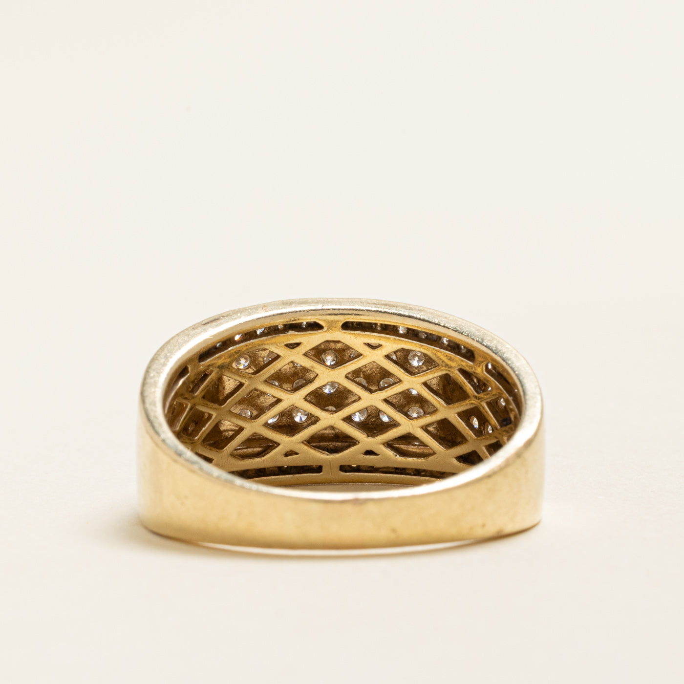 Multi Row Diamond Grid Ring | 0.95ctw | SZ 11