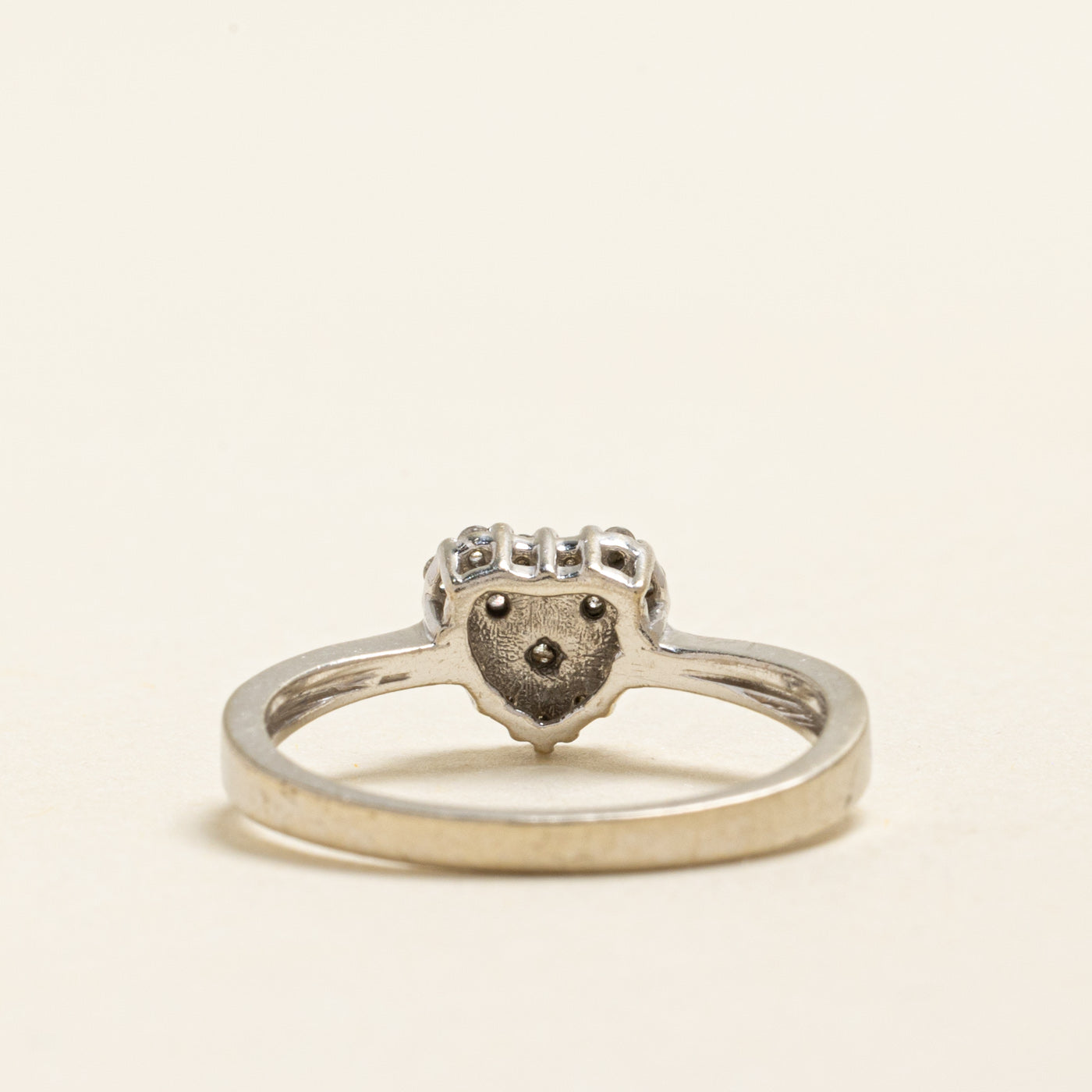 Diamond Cluster Heart Ring | 0.28ctw | SZ 6.25