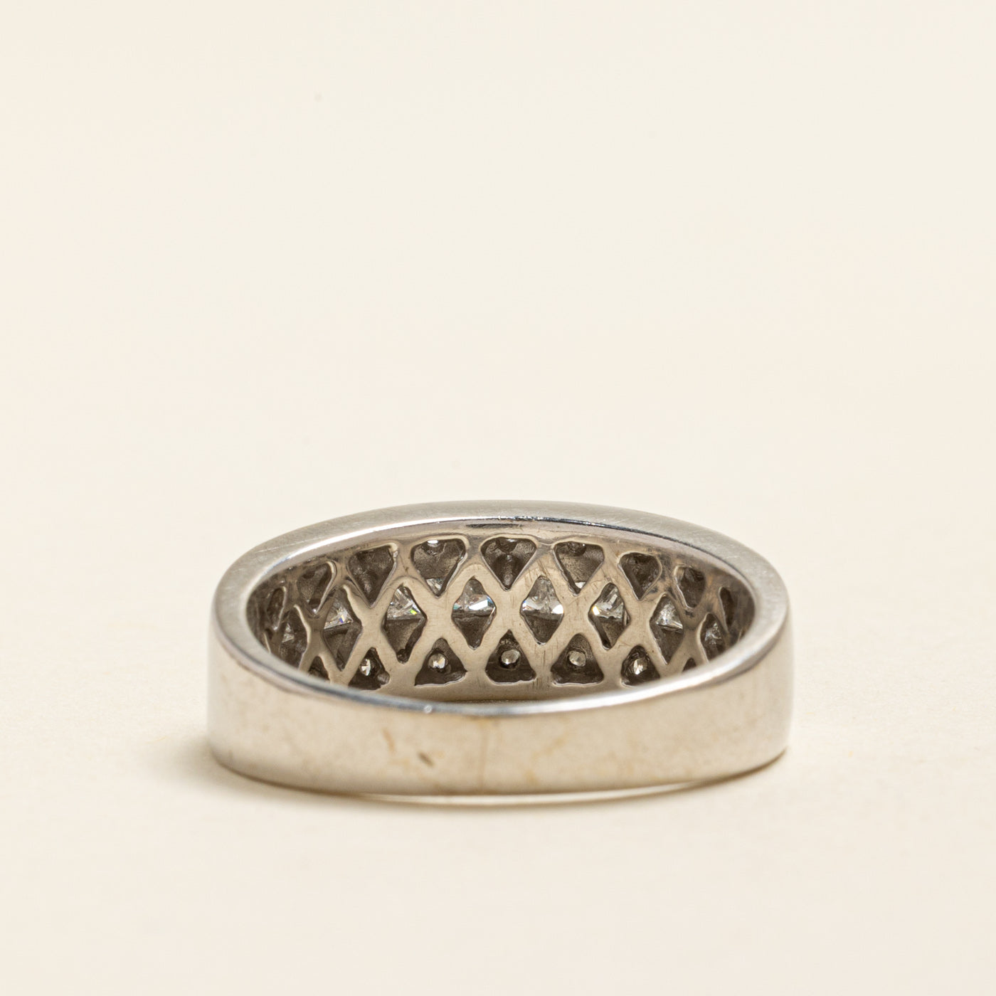 18k Multi Row Mix Cut Diamond Band | 0.92ctw | SZ 8.25