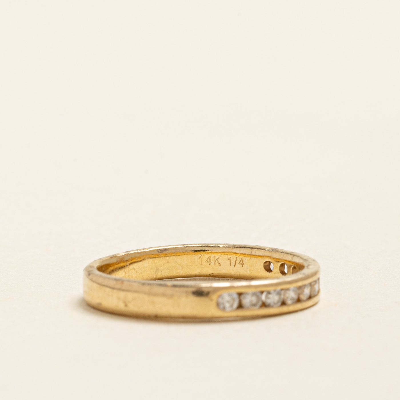 Channel Set Semi Eternity Diamond Band | 0.25ctw | 2.65mm | SZ 5.25