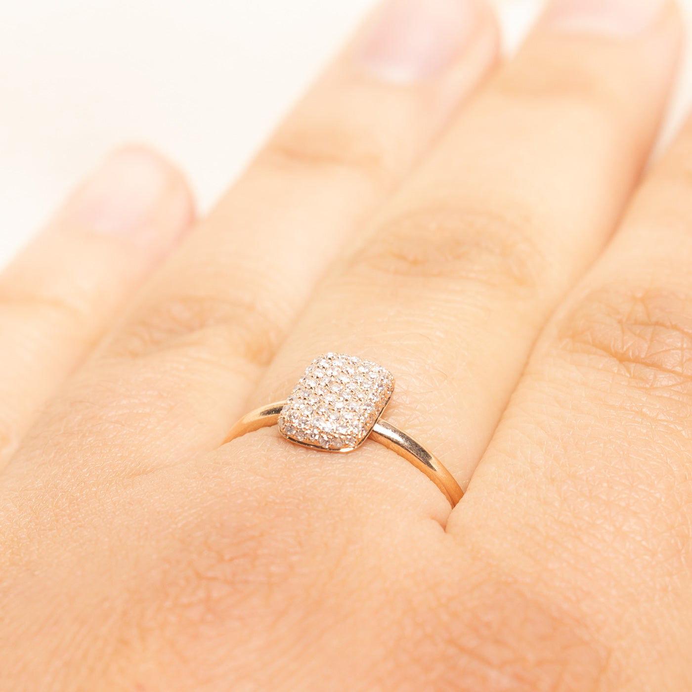 Rose Gold Diamond Cluster Ring | 0.35ctw | SZ 8