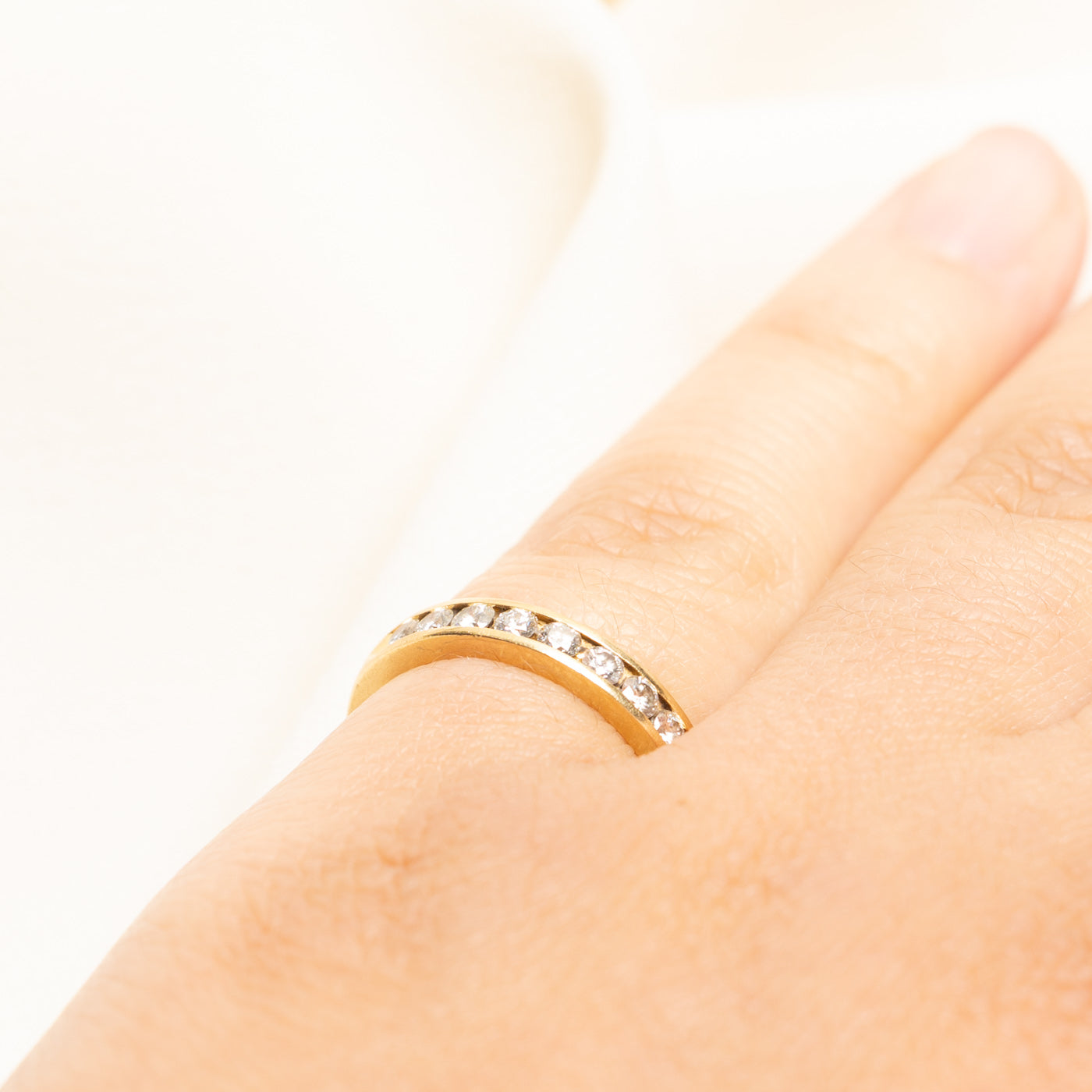 18k Semi Eternity Diamond Band | 0.45ctw | SZ 4.5