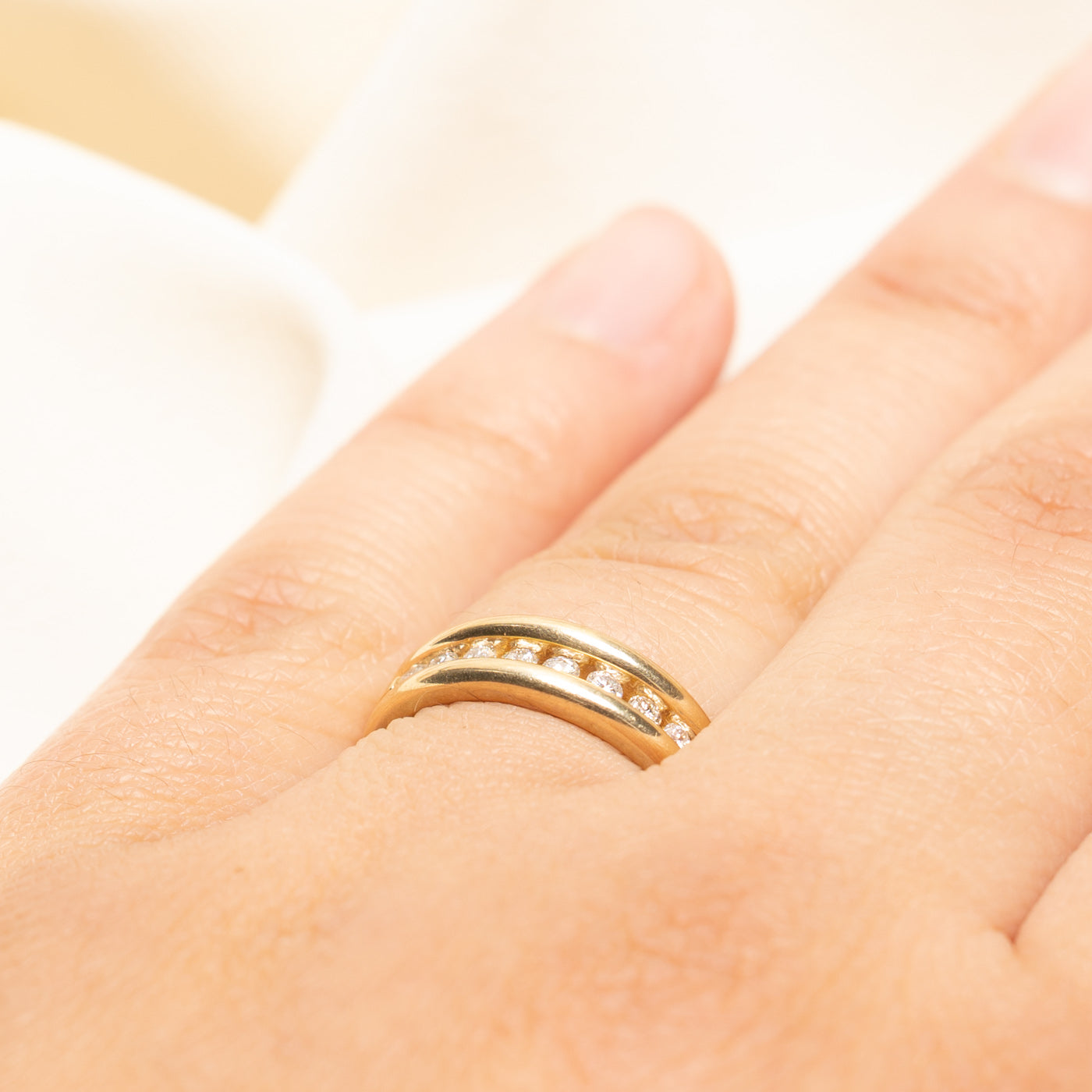 Channel Set Semi Eternity Diamond Band | 0.25ctw | SZ 6.25