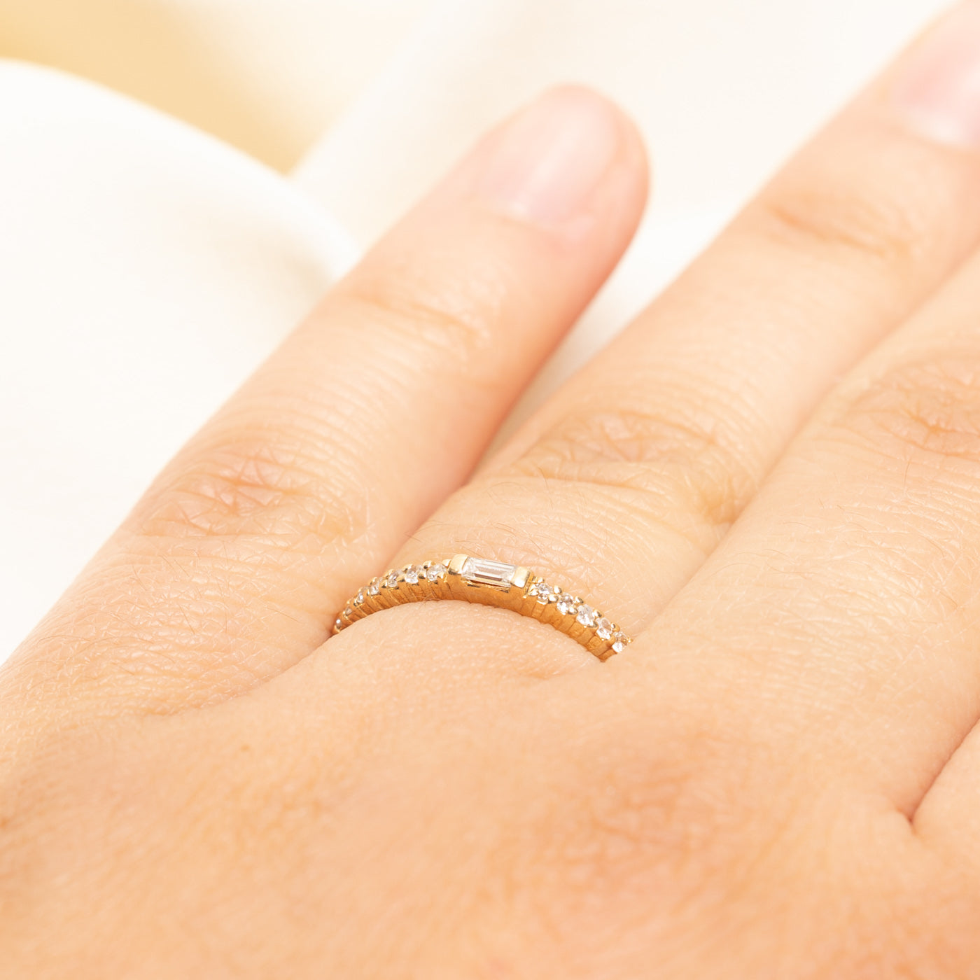 Semi Eternity Baguette Cut Diamond Band | 0.26ctw | 1.90mm | SZ 6.75