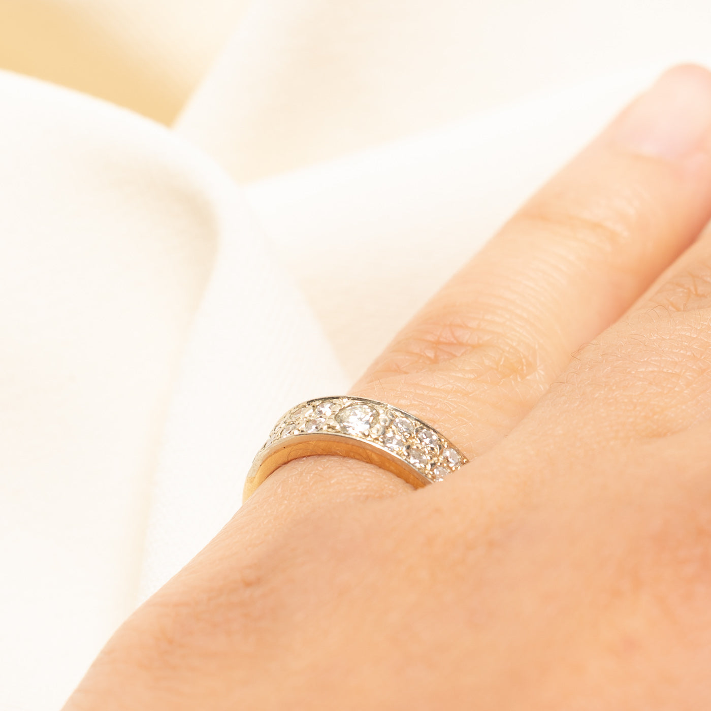Pave Set Diamond Band | 0.58ctw | 4.50mm | SZ 6