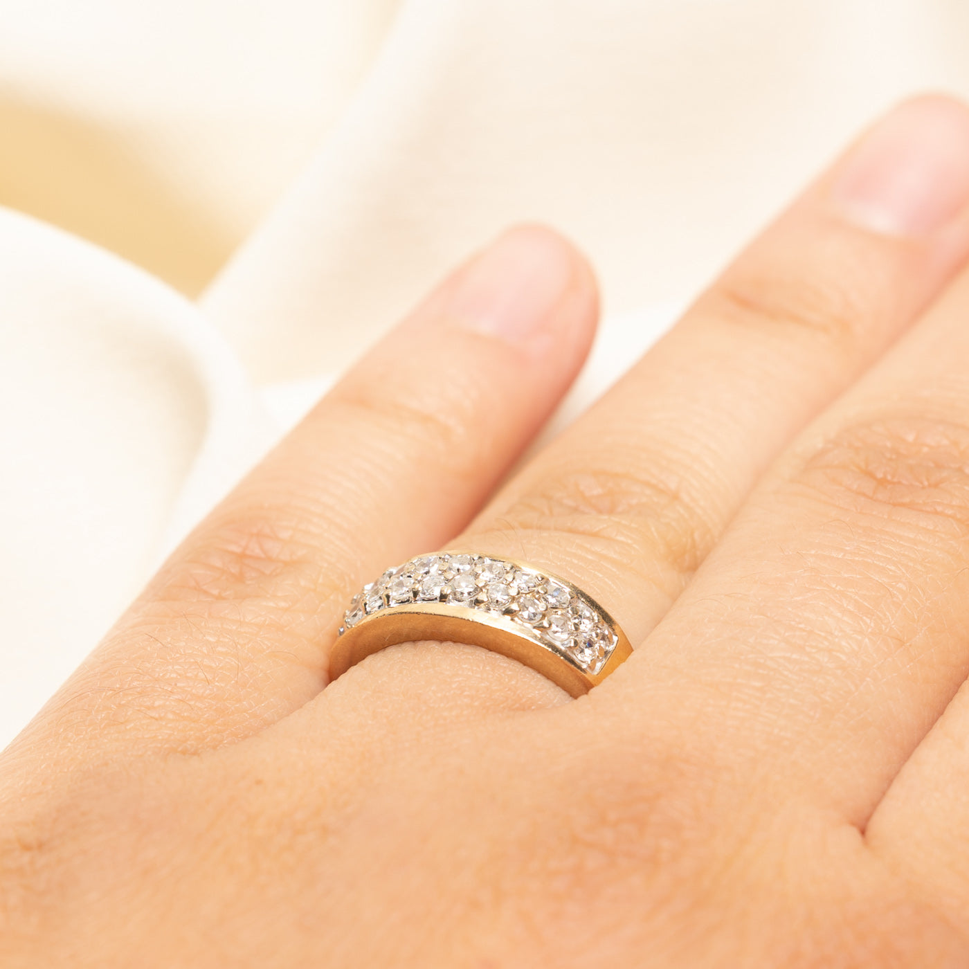 Double Row Diamond Band | 0.50ctw | SZ 7.5
