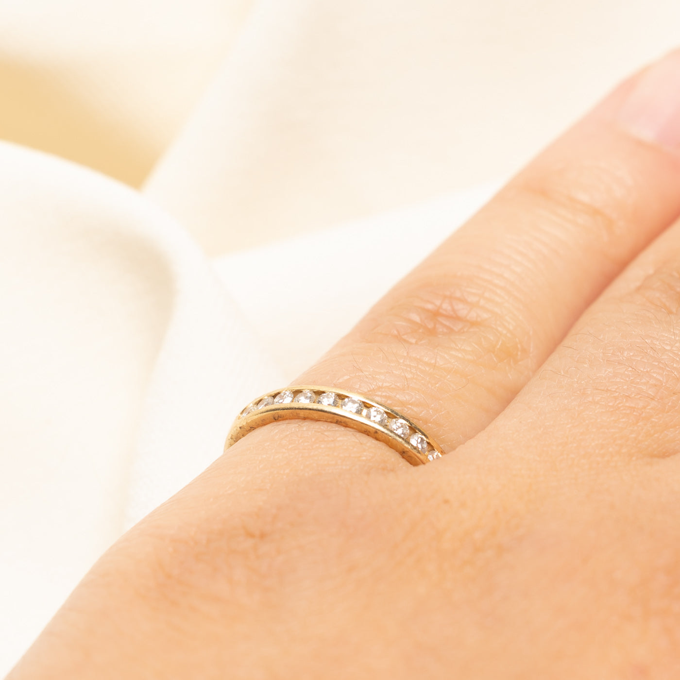 Channel Set Semi Eternity Diamond Band | 0.25ctw | 2.65mm | SZ 5.25