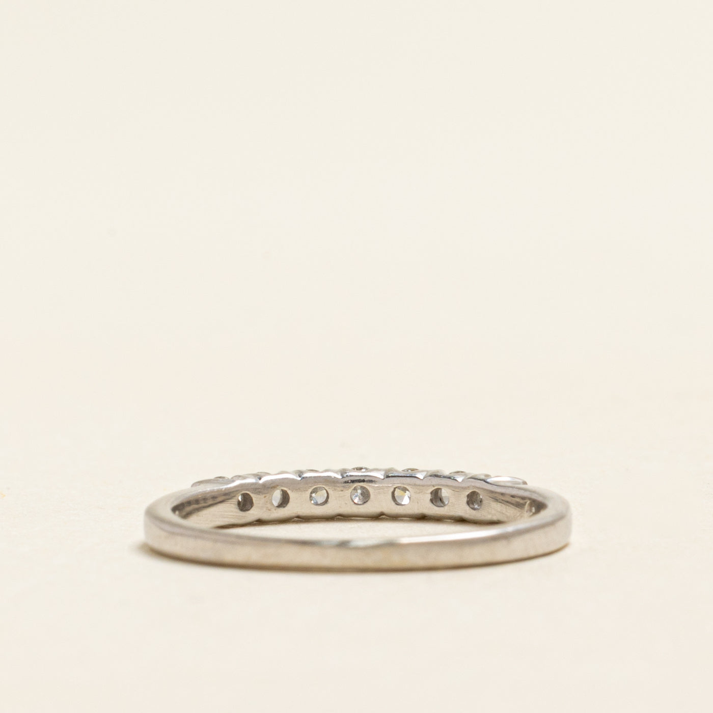 White Gold Seven Stone Diamond Band | 0.20ctw | SZ 4.5