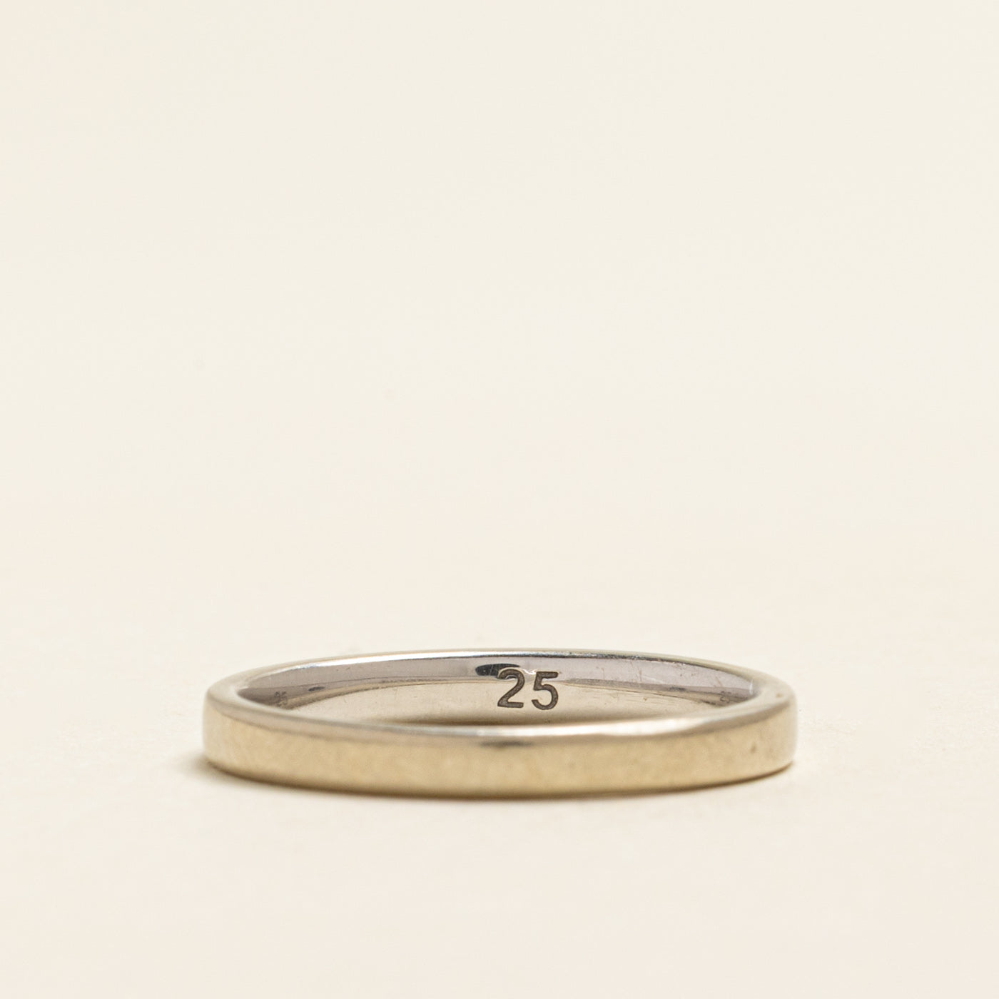 White Gold Semi Eternity Diamond Band | 0.25ctw | SZ 6.5