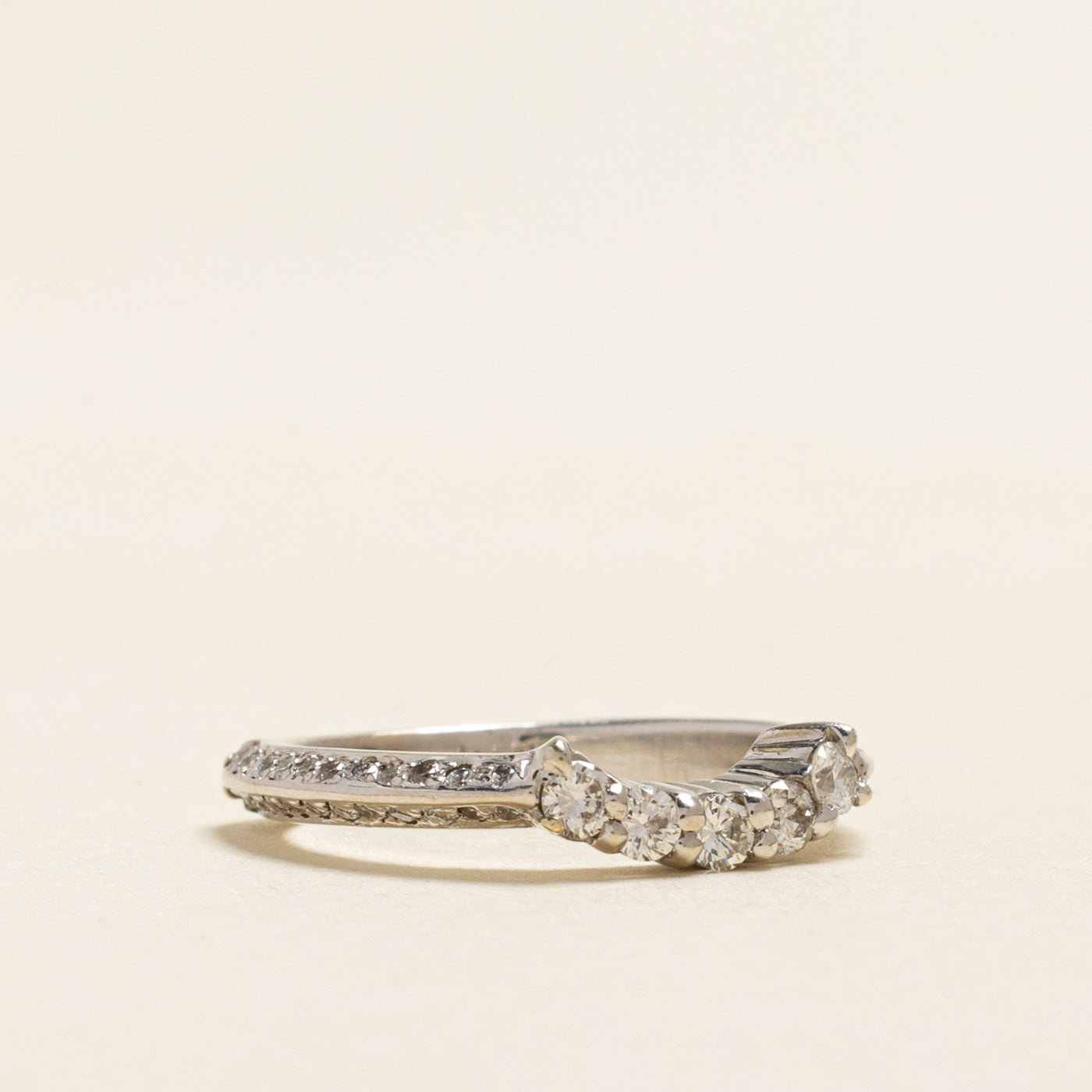 Semi Eternity Diamond Contour Ring | 0.48ctw | SZ 4.25