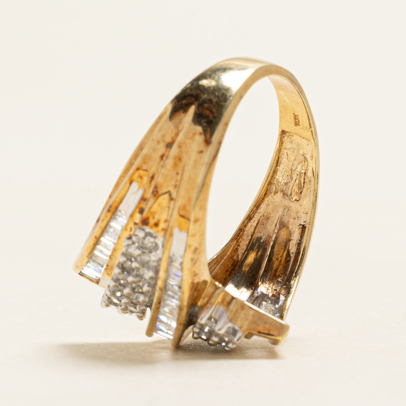Multi Cut Diamond Waterfall Cocktail Ring | 0.80ctw | SZ 8