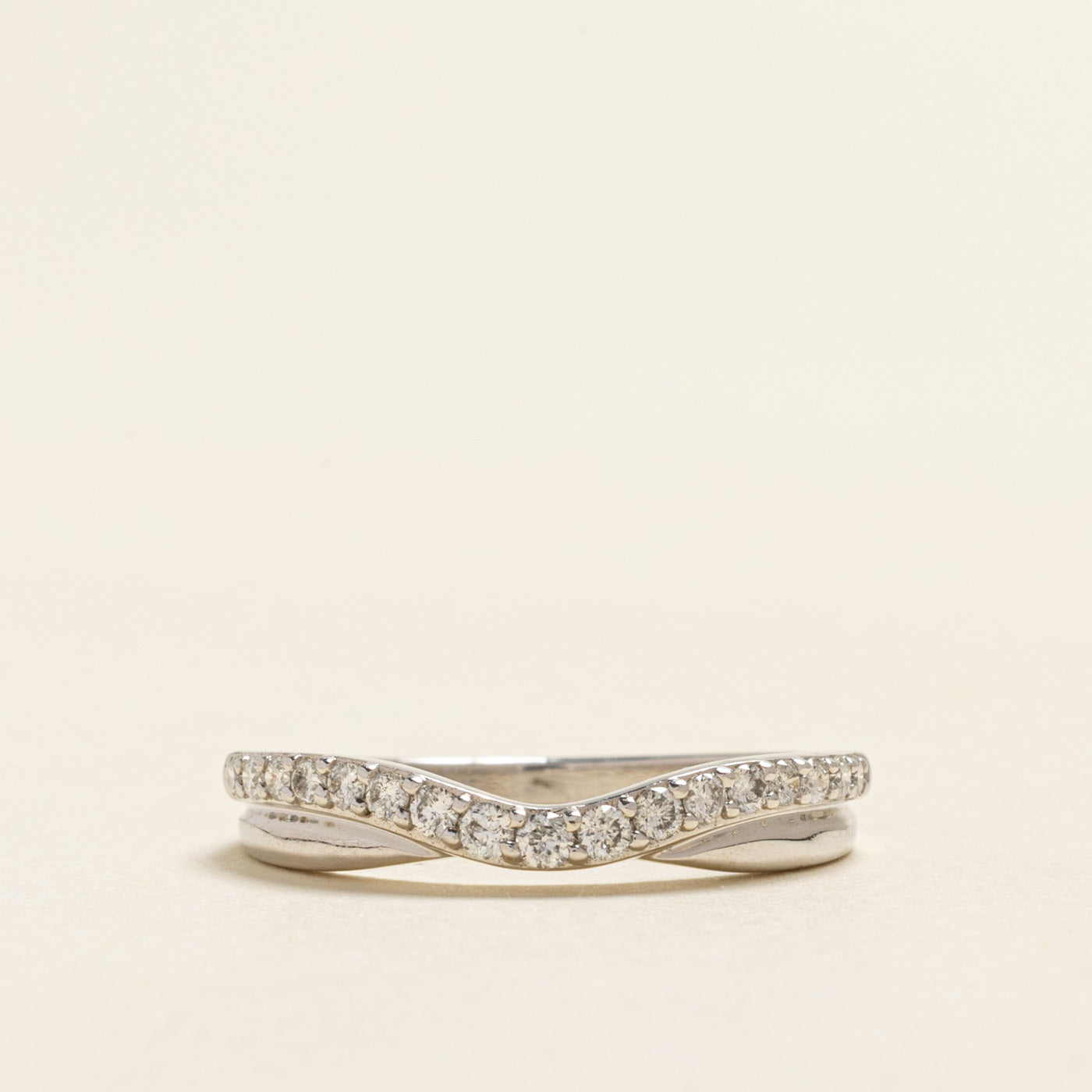Semi Eternity Diamond Contour Ring | 0.23ctw