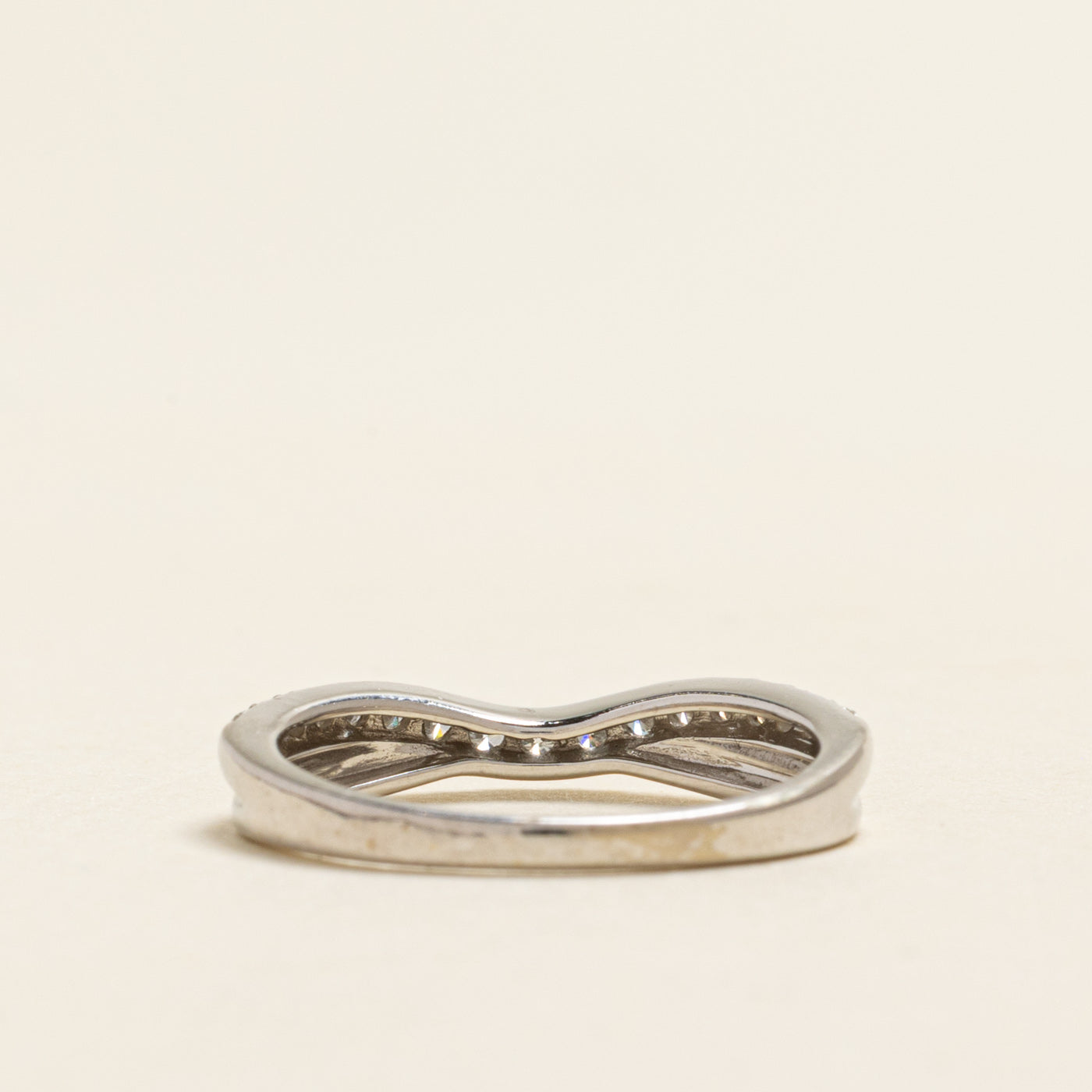 Semi Eternity Diamond Contour Ring | 0.23ctw