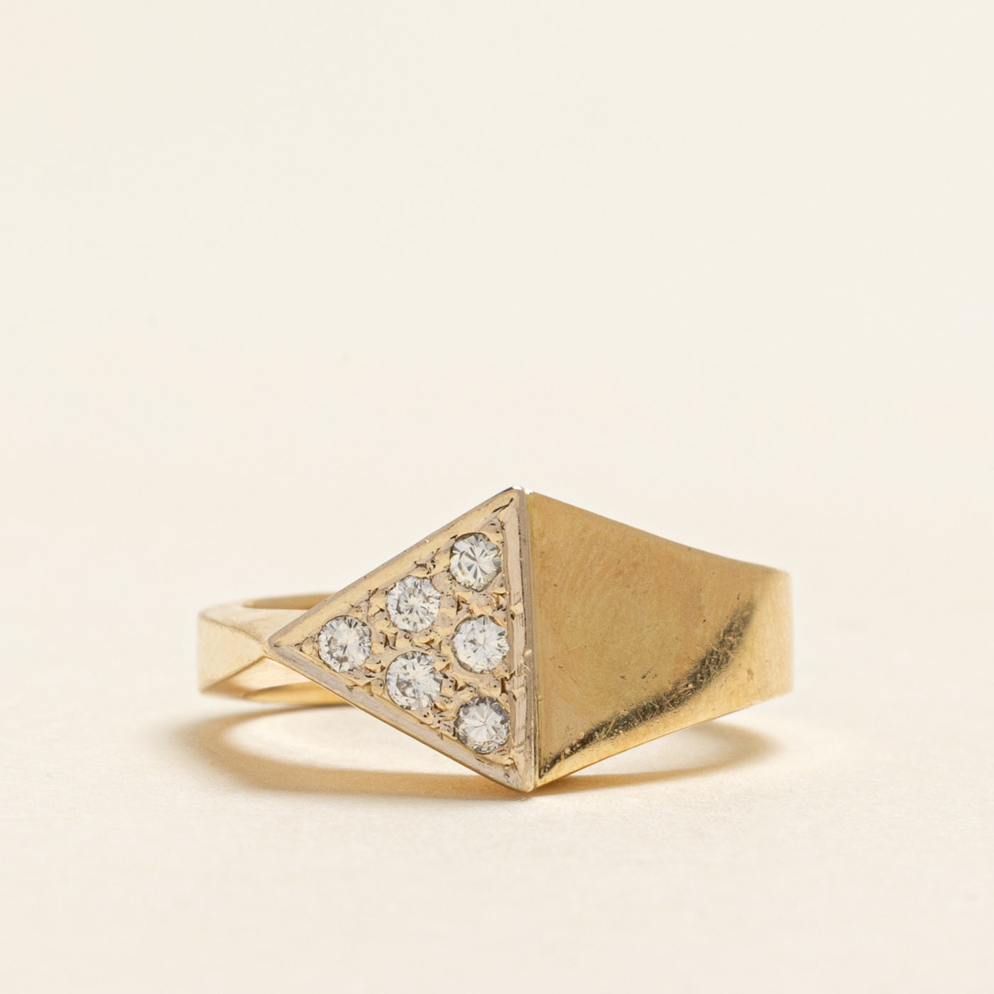 Diamond Triangle Cluster Ring | 0.12ctw | SZ 6