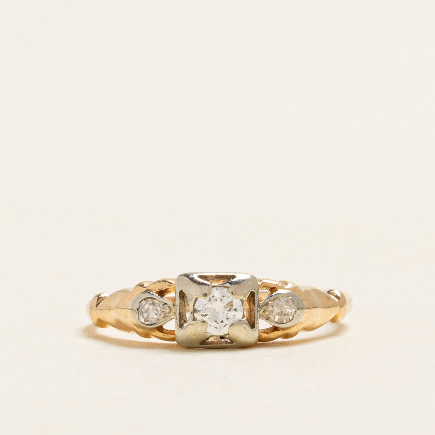 Three Stone Diamond Ring | 0.15ctw | SZ 4.75