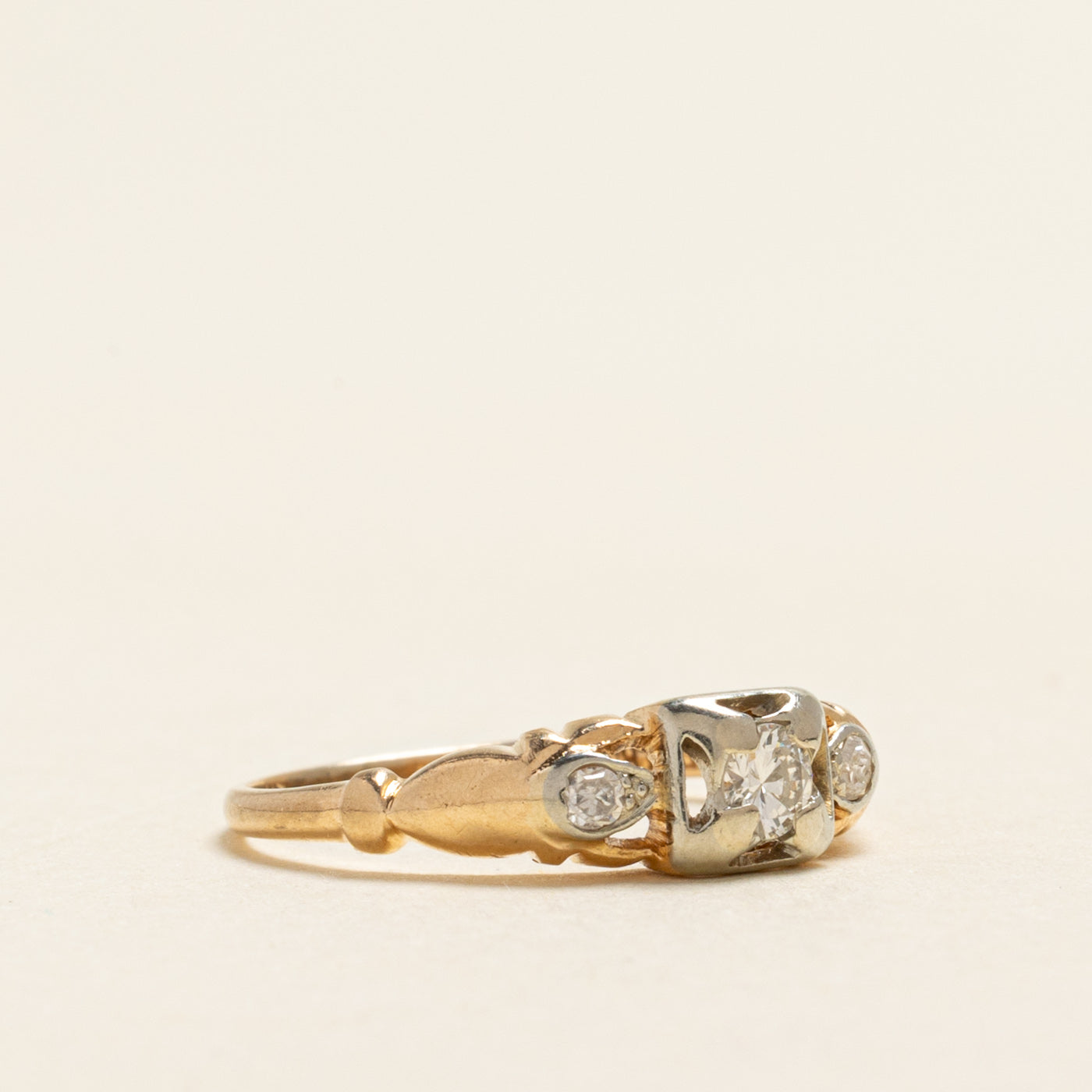 Three Stone Diamond Ring | 0.15ctw | SZ 4.75