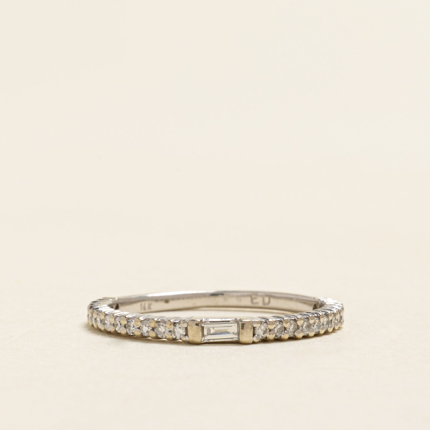 Baguette Cut Semi Eternity Diamond Band | 0.25ctw | SZ 6.25