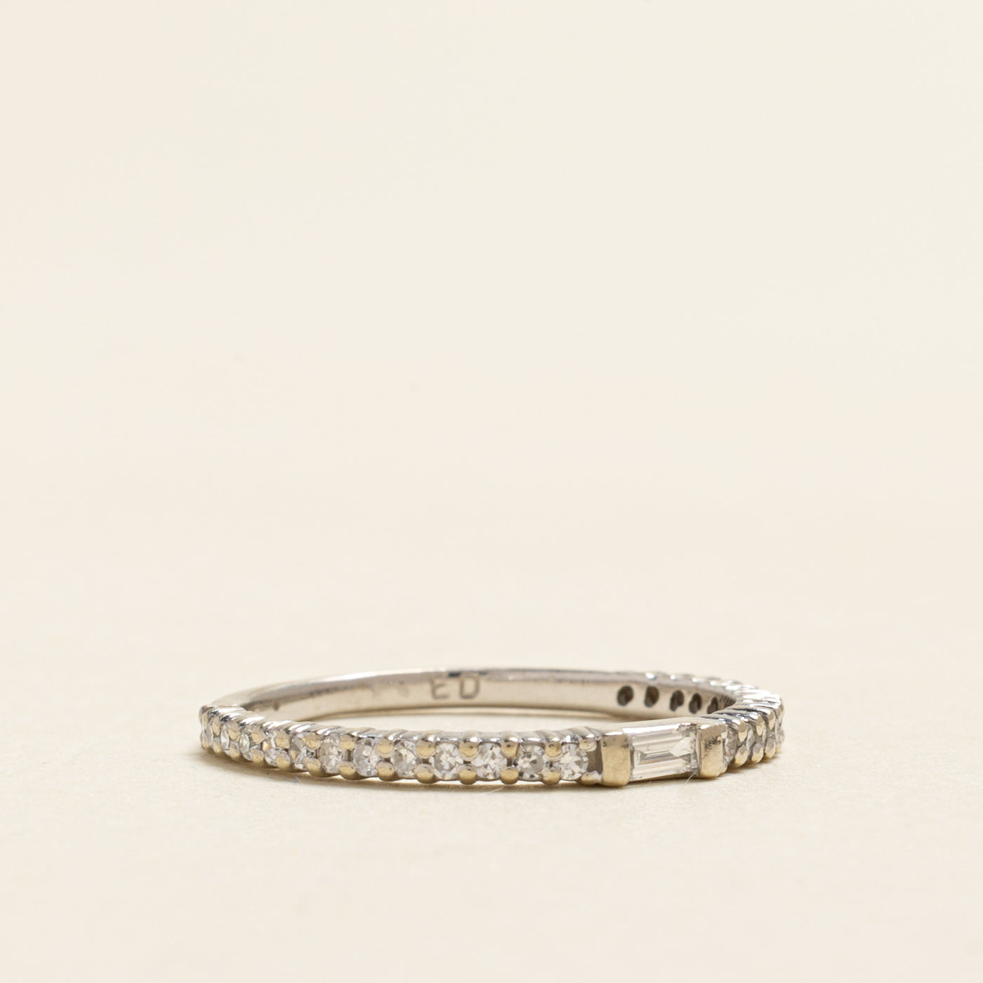 Baguette Cut Semi Eternity Diamond Band | 0.25ctw | SZ 6.25