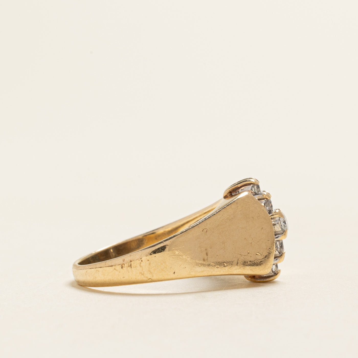 Five Stone Diamond Column Tapered Ring | 0.21ctw | SZ 8.25