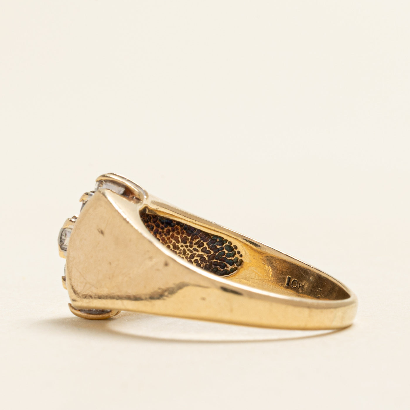 Five Stone Diamond Column Tapered Ring | 0.21ctw | SZ 8.25