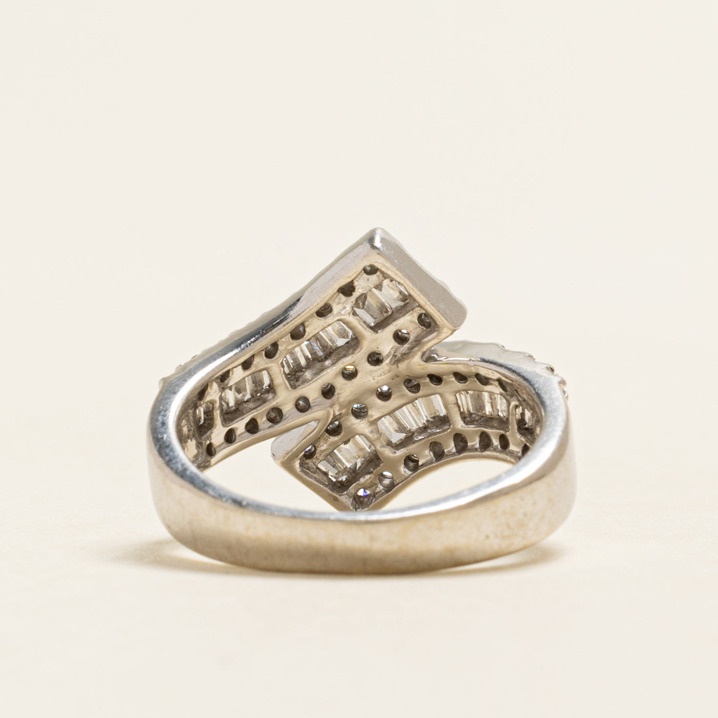 Multi Row Diamond Bypass Ring | 0.60ctw | SZ 5