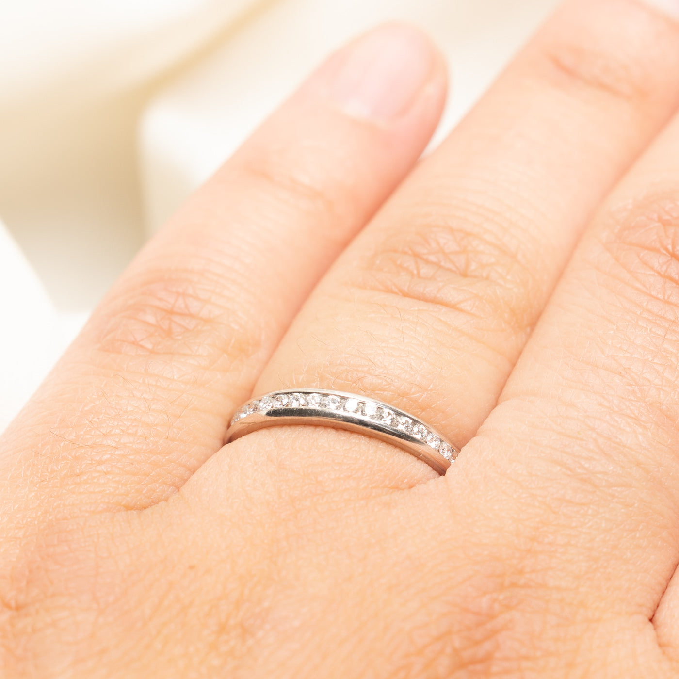 18k Semi Eternity Diamond Band | 0.17ctw | SZ 6.5