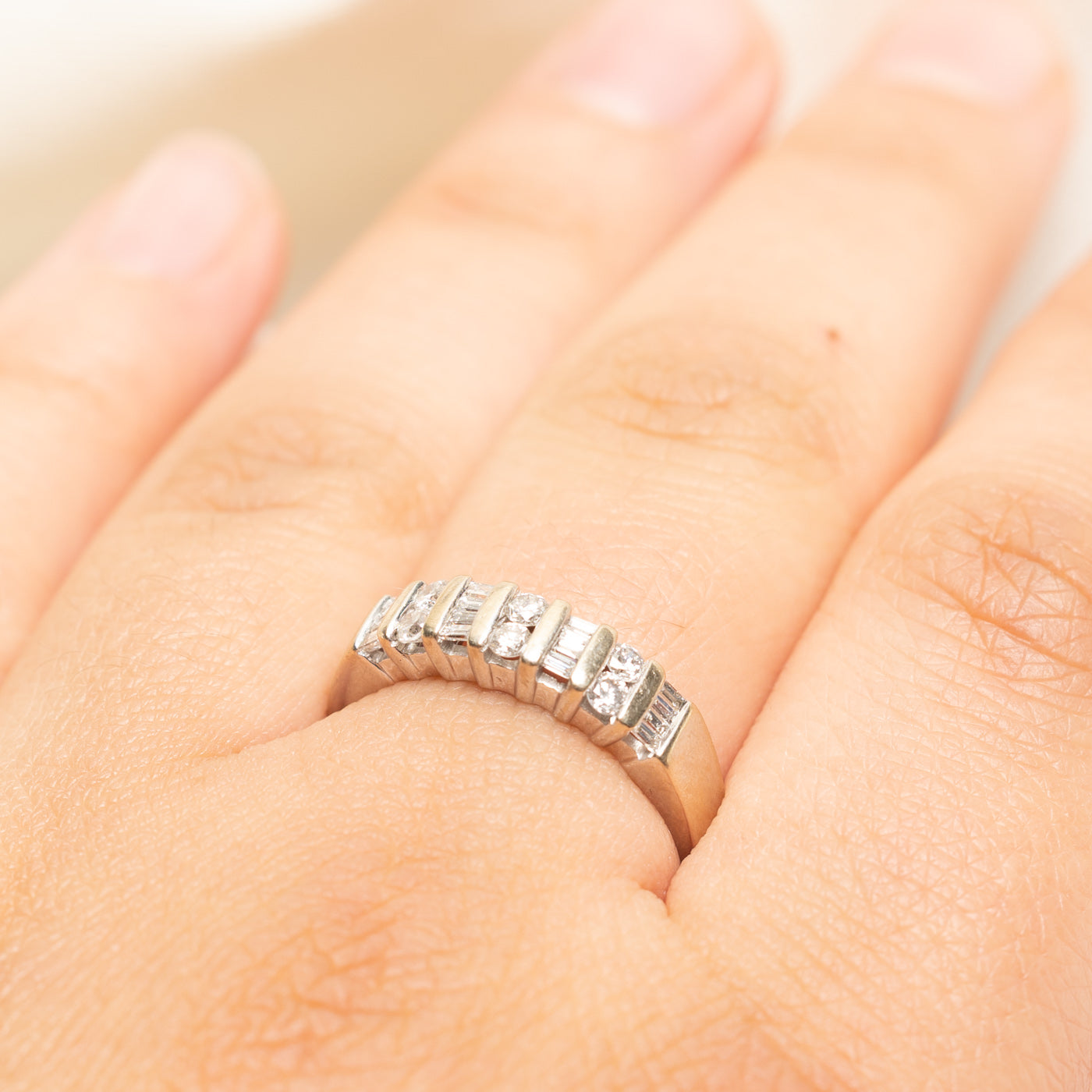 Multi Cut Semi Eternity Diamond Band | 0.45ctw | SZ 7.5