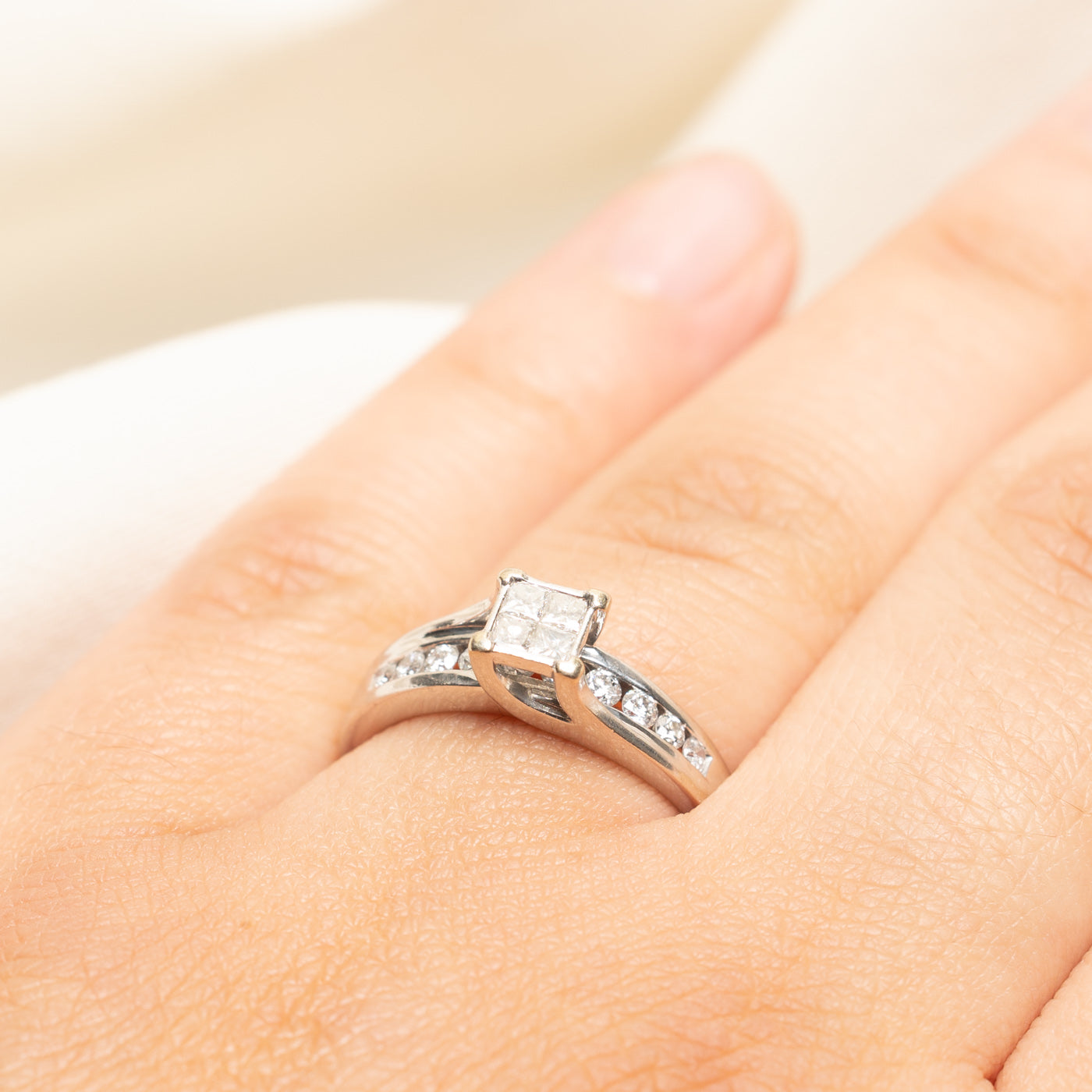 Princess Cut Diamond Accented Ring | 0.45ctw | SZ 7