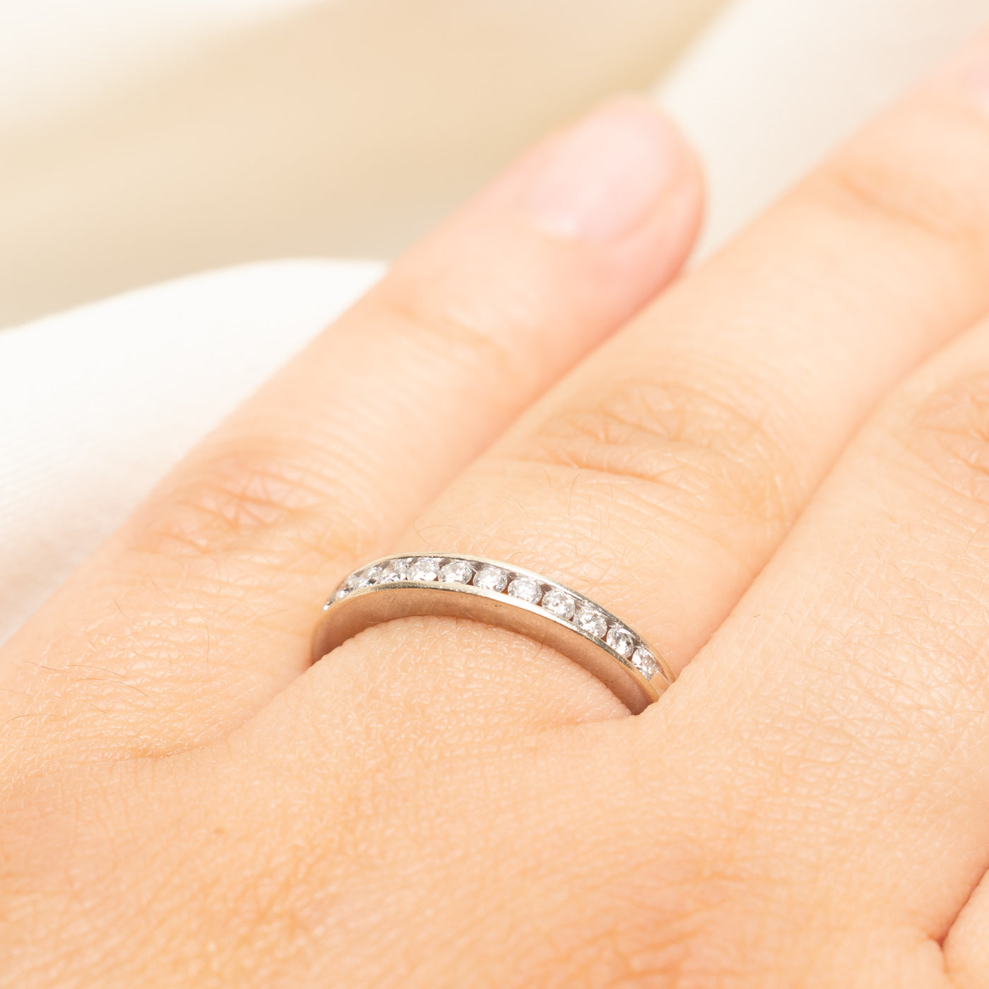 Semi Eternity Channel Set Diamond Band | 0.25ctw | SZ 6.5