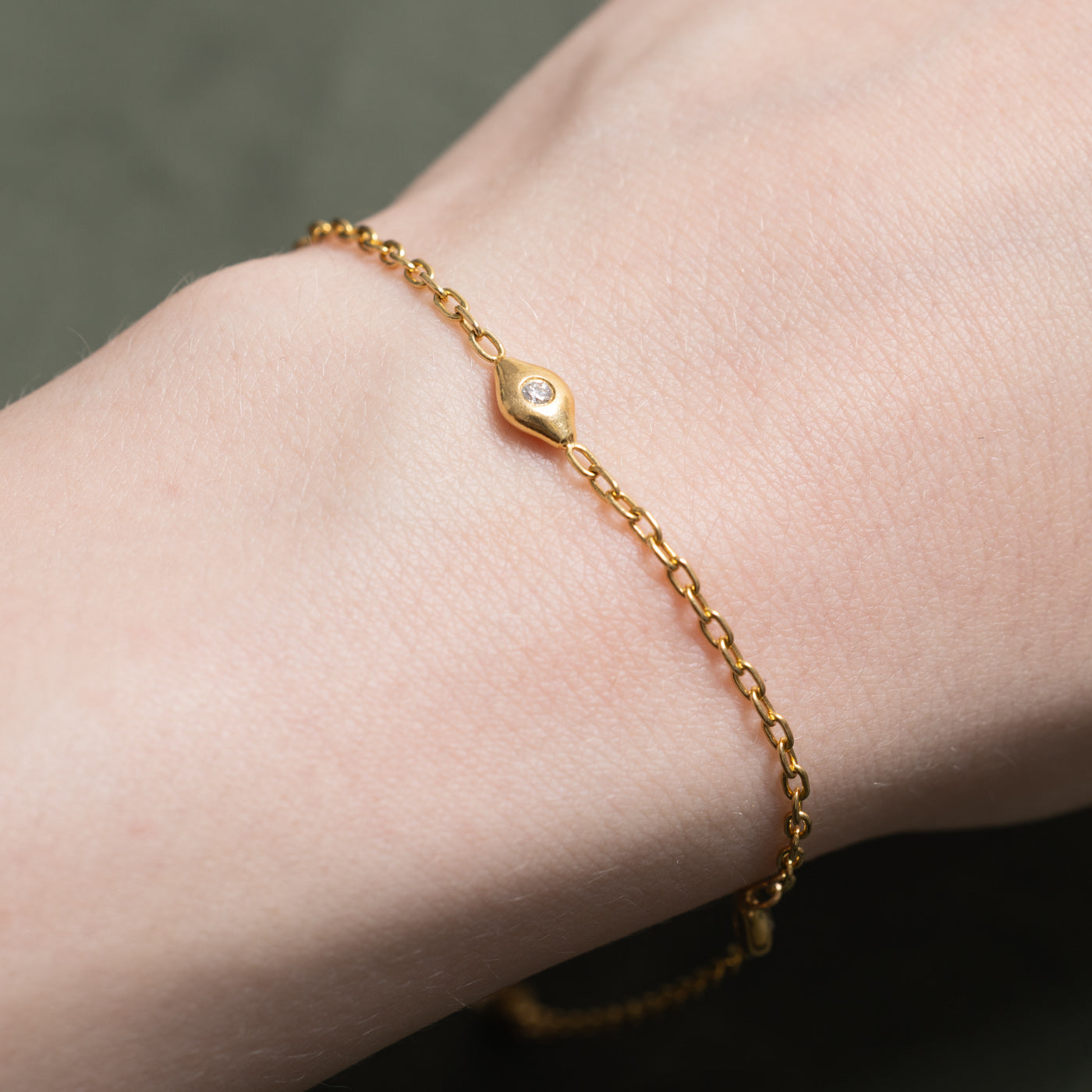 18k Diamond Satellite Bracelet | 0.10ctw | 7.75"