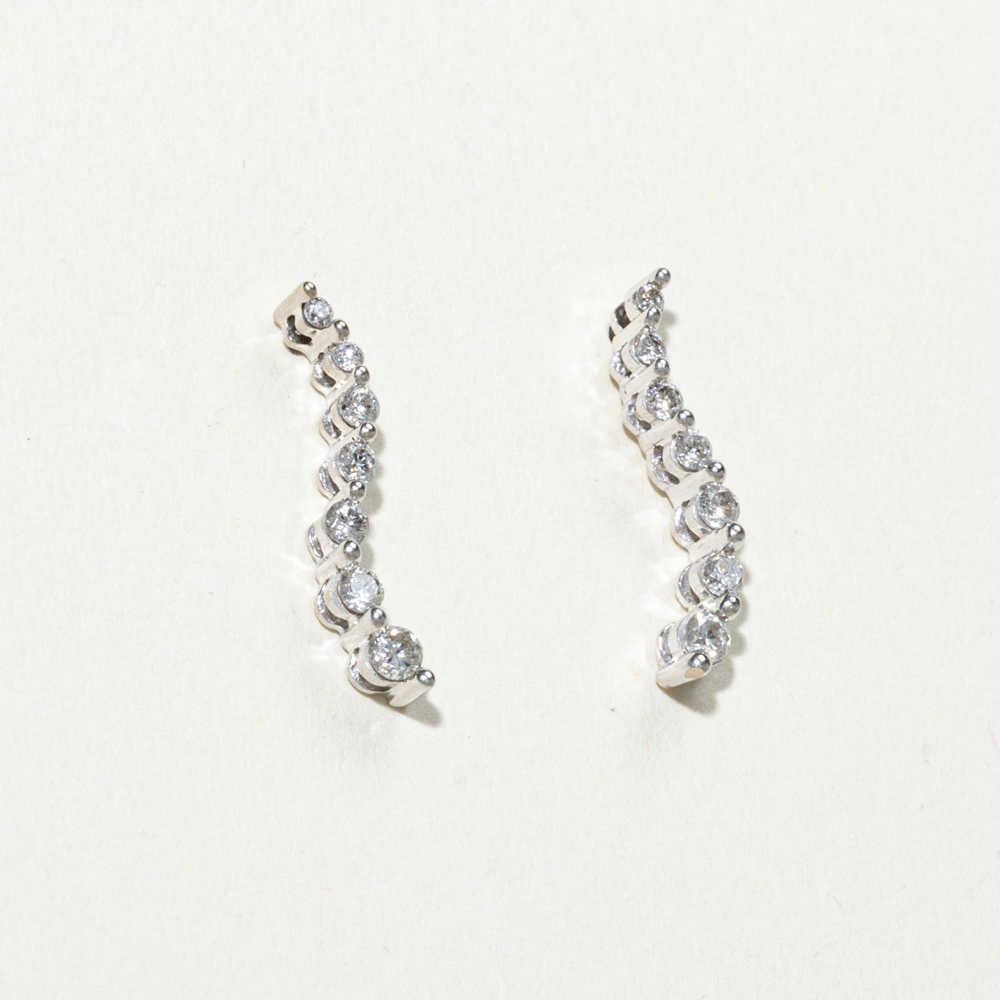 10k Diamond Journey Drop Earrings | 0.4ctw