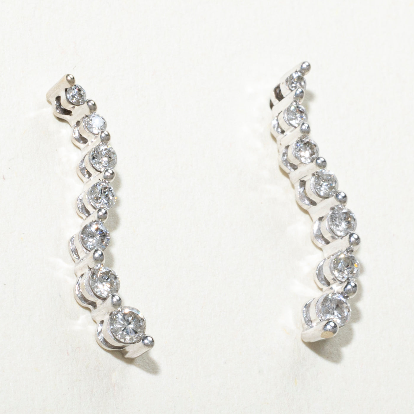 10k Diamond Journey Drop Earrings | 0.4ctw
