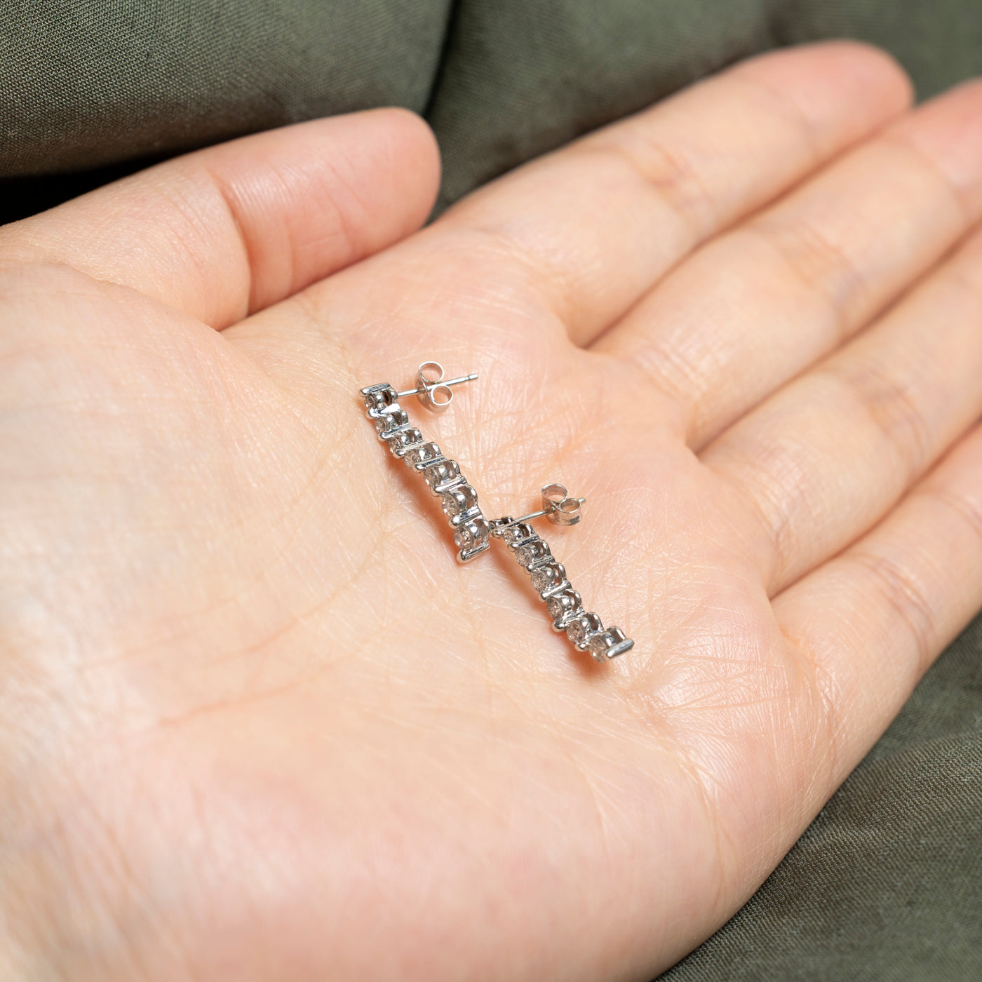 10k Diamond Journey Drop Earrings | 0.4ctw