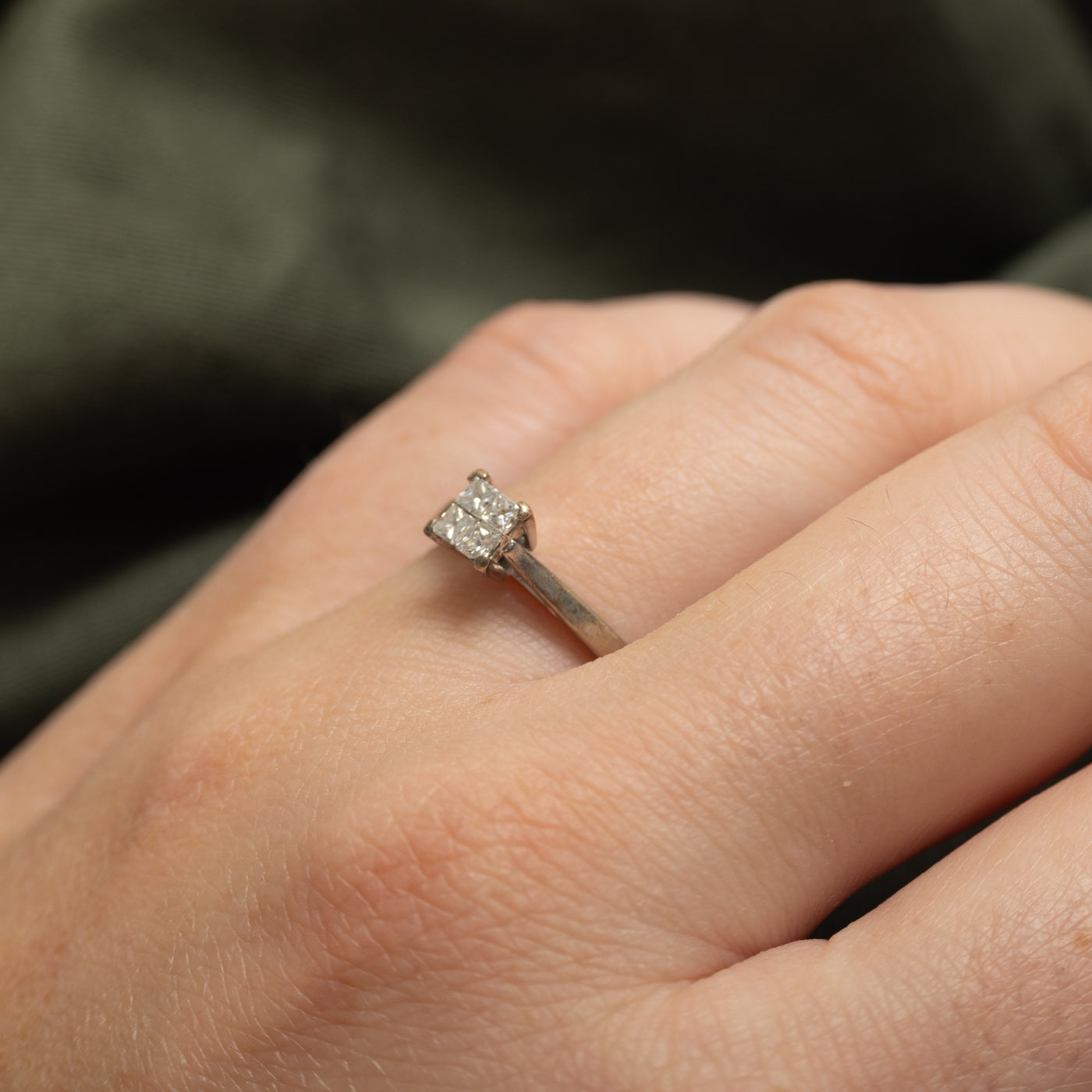 Illusion Set Princess Cut Diamond Ring | 0.20ctw | SZ 7.25