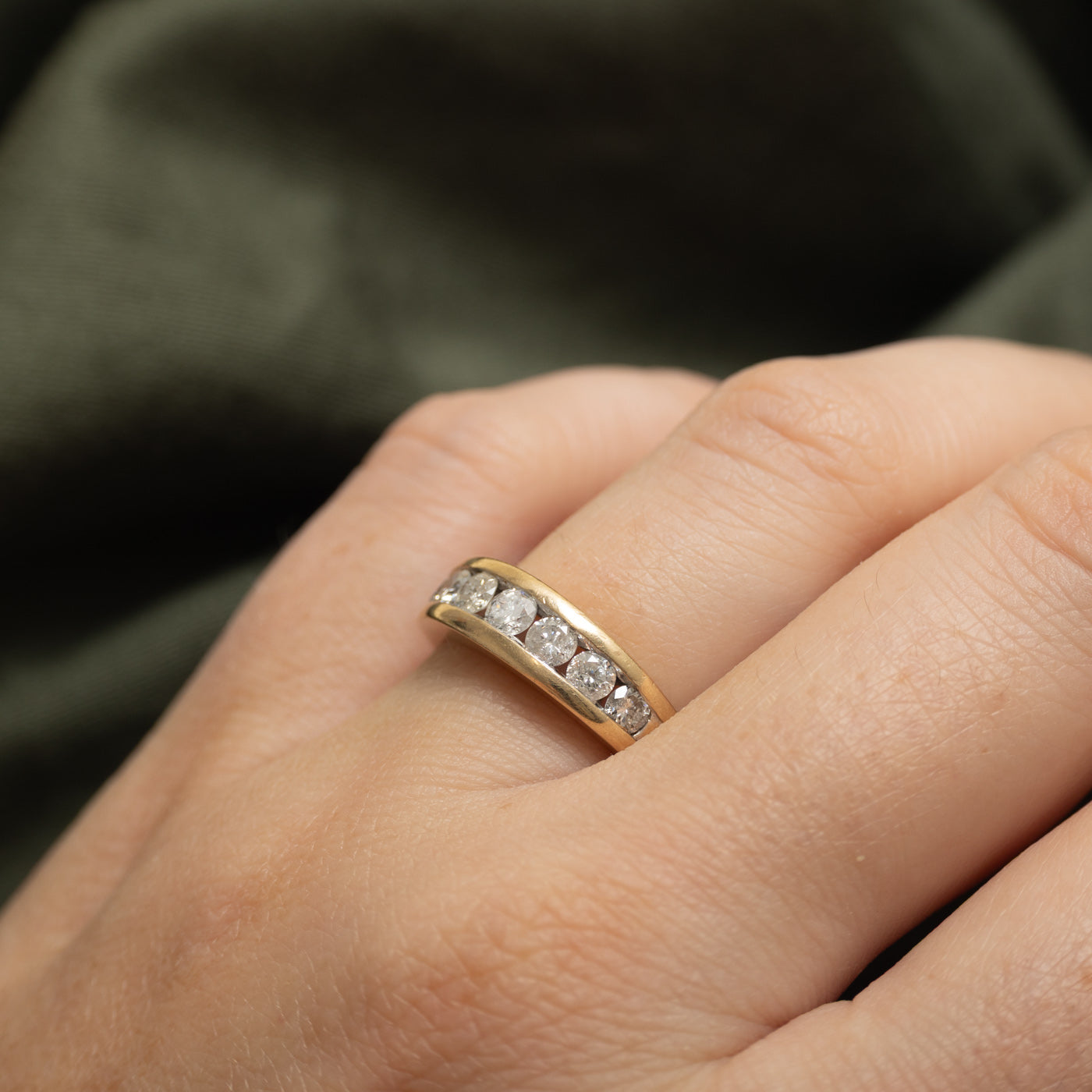 Seven Stone Diamond Band | 0.74ctw | SZ 7